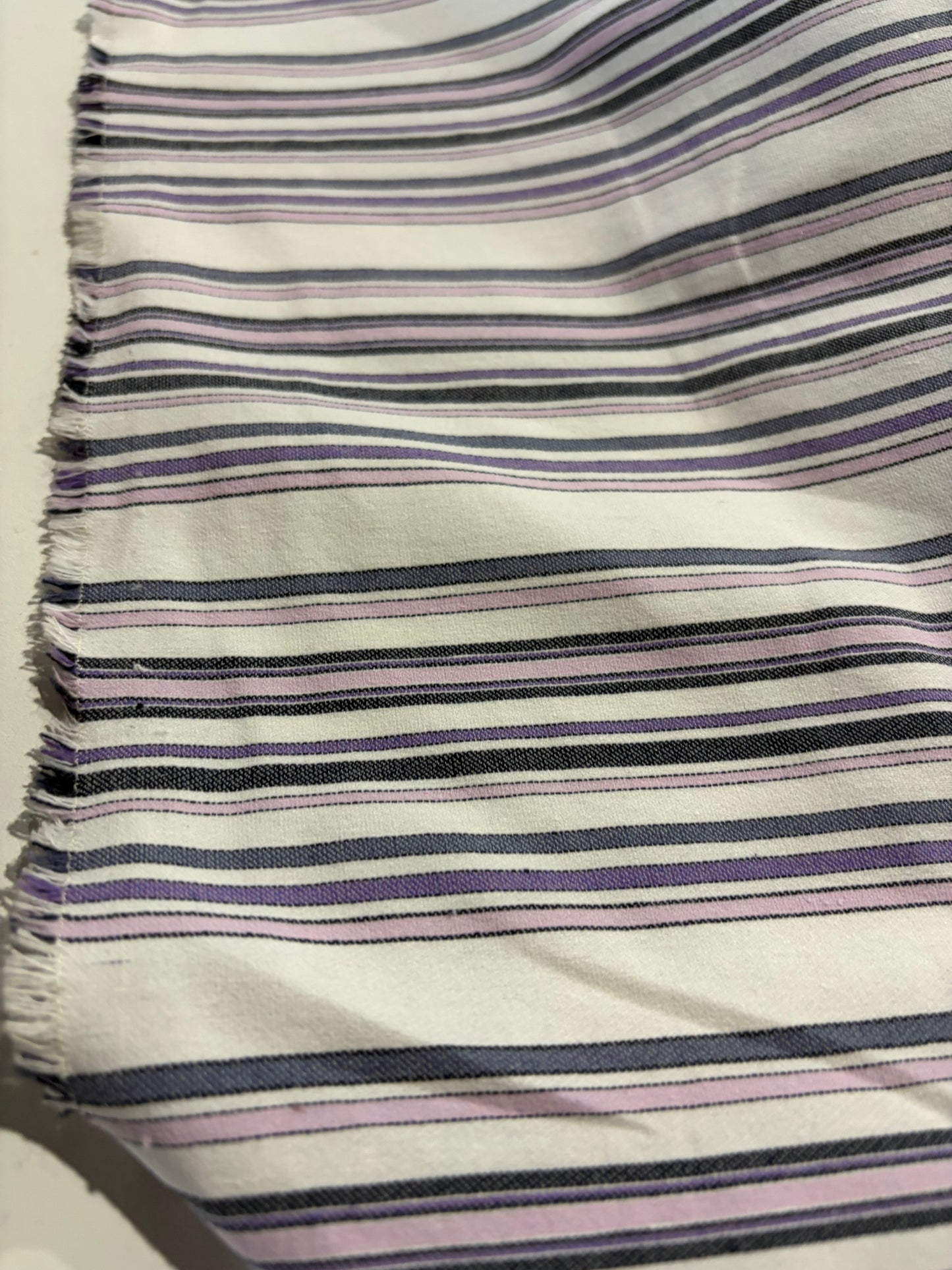 PC DANTE 061 bis cotton bengaline stripes white/lilac