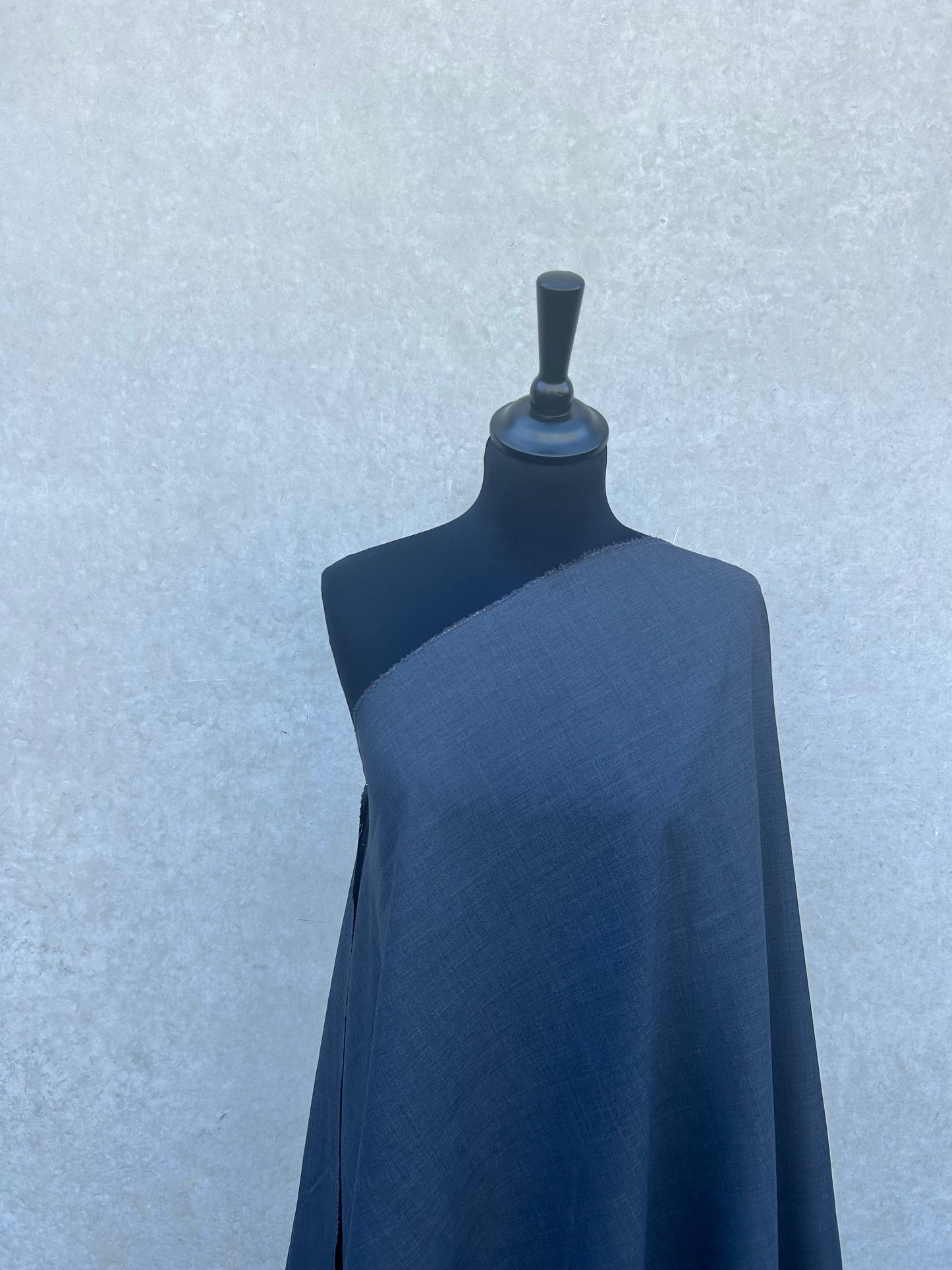 PREM10033 tone on tone suiting stripe Loro Piana black