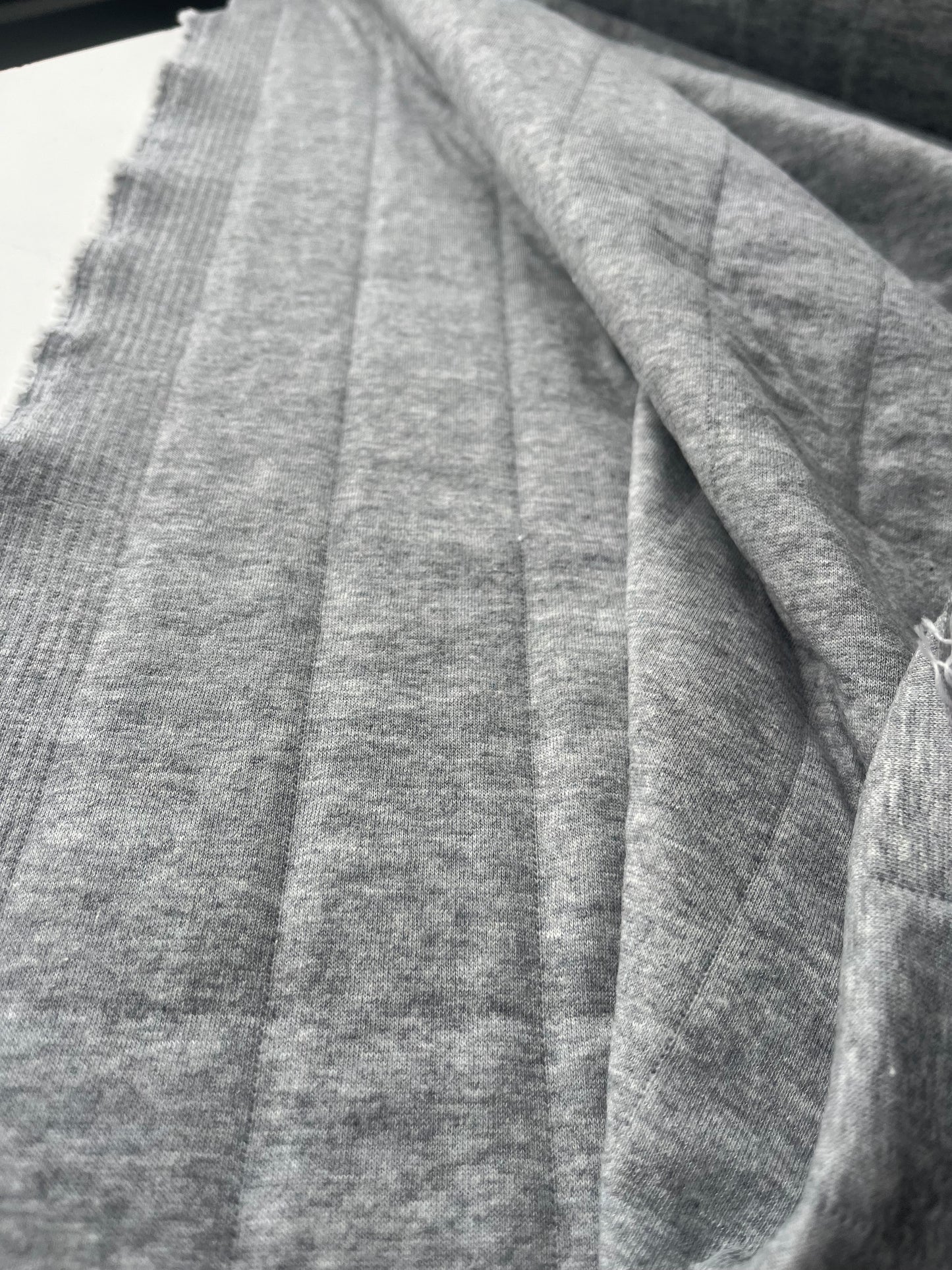 ATILLA 020 jersey cotton matelassé grey chiné