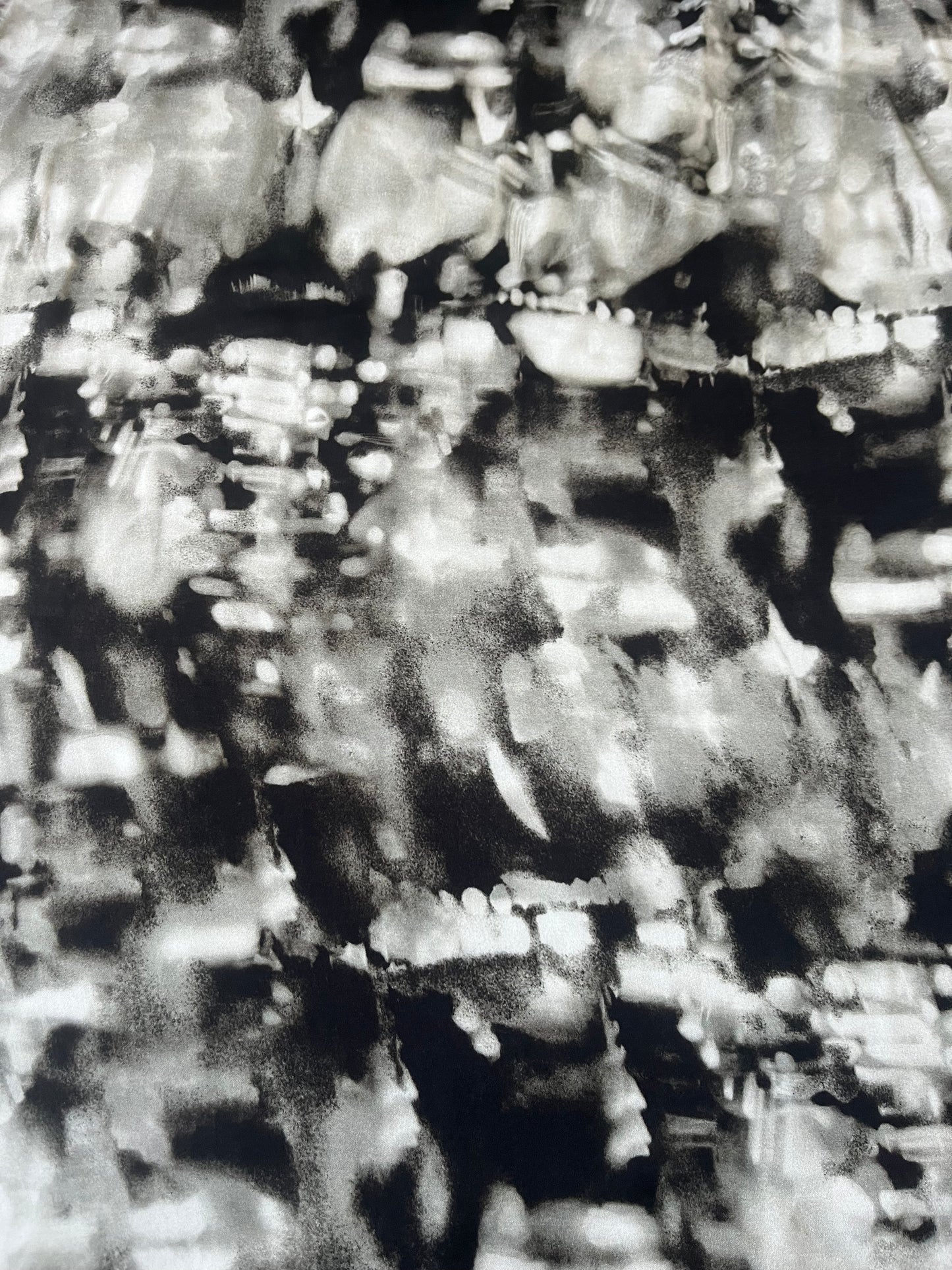 ATILLA 031 viscose satin tie-dye black/white