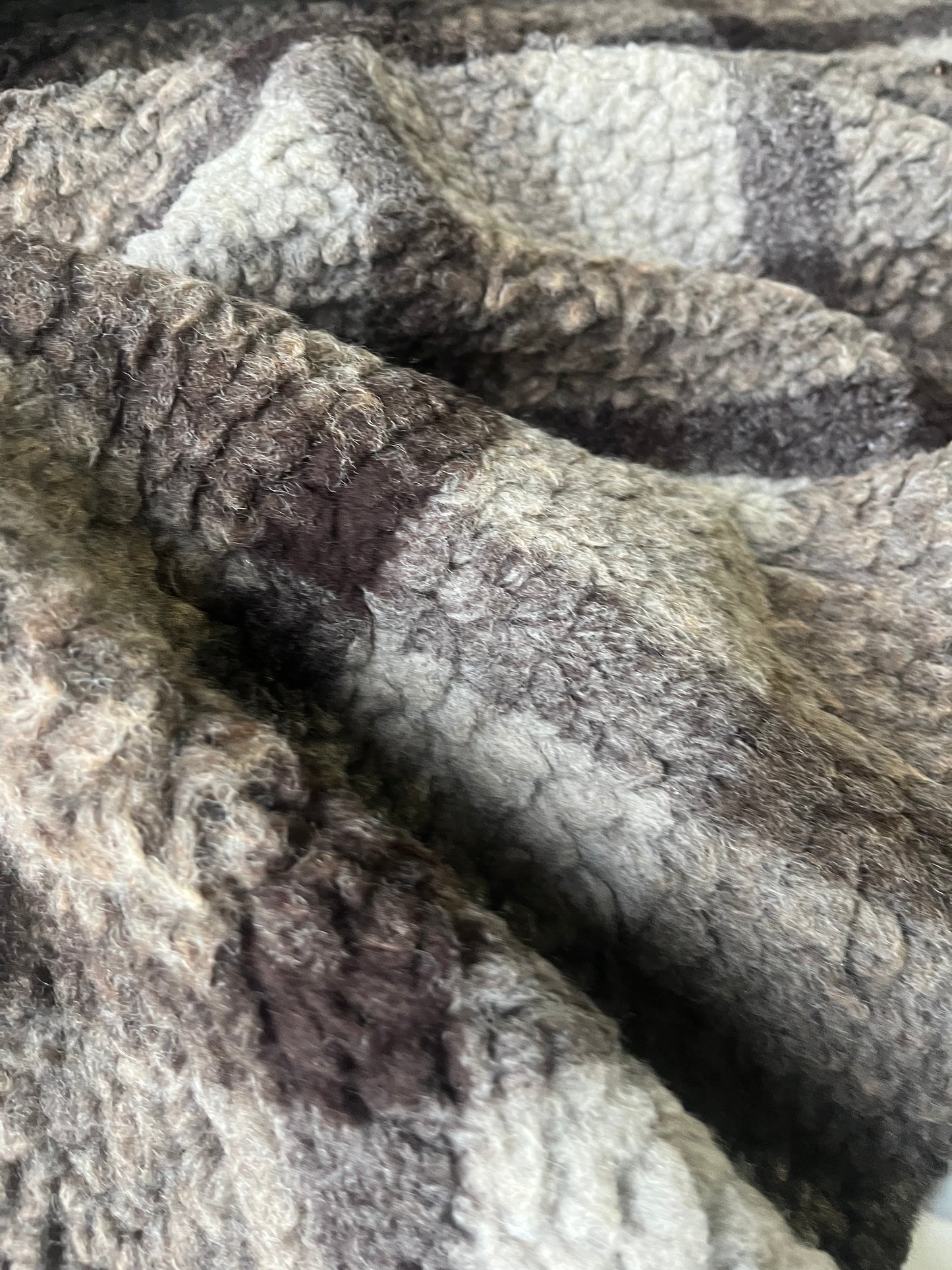 ATILLA 033 heavy wool bouclette check khaky