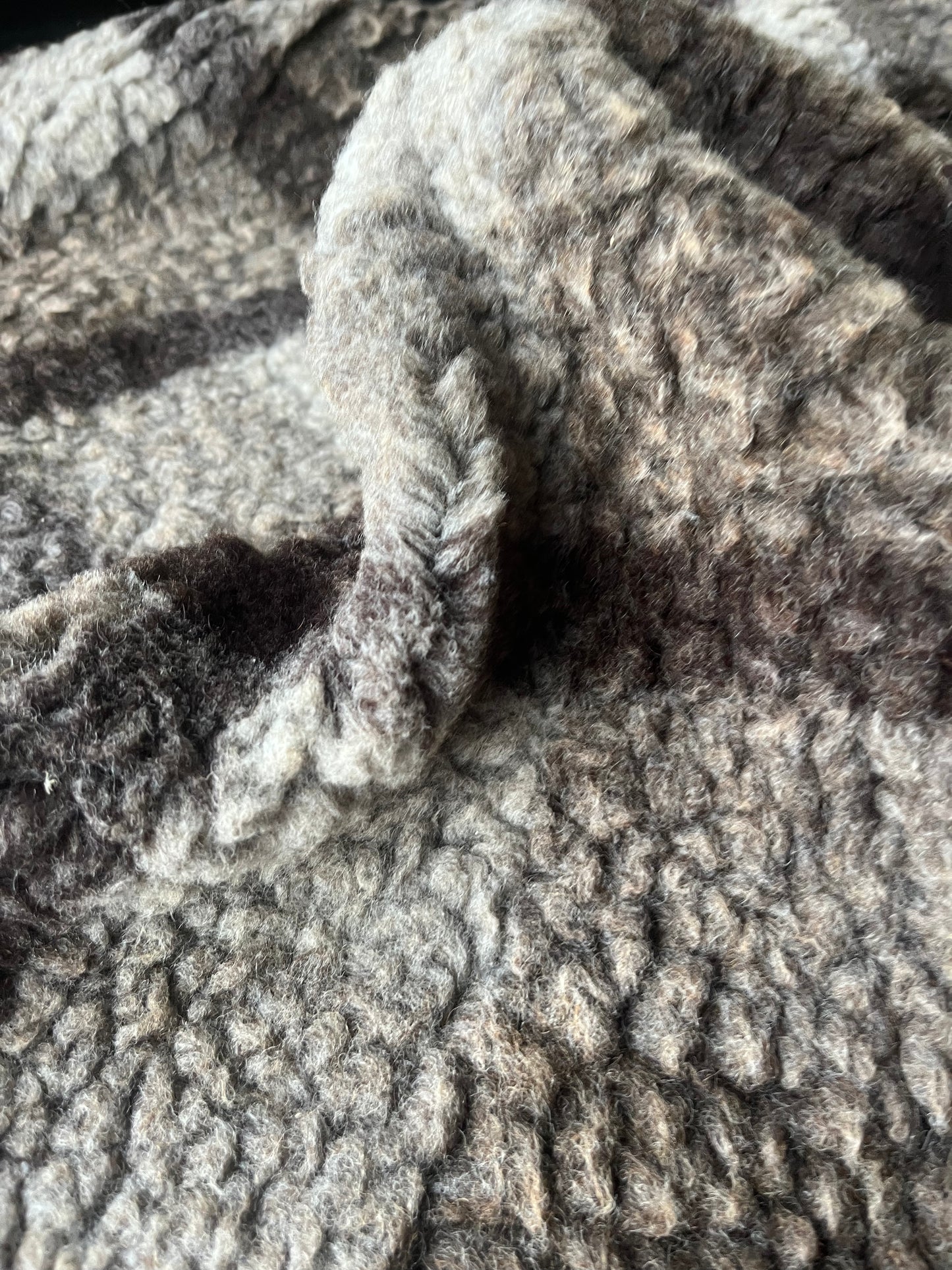 ATILLA 033 heavy wool bouclette check khaky