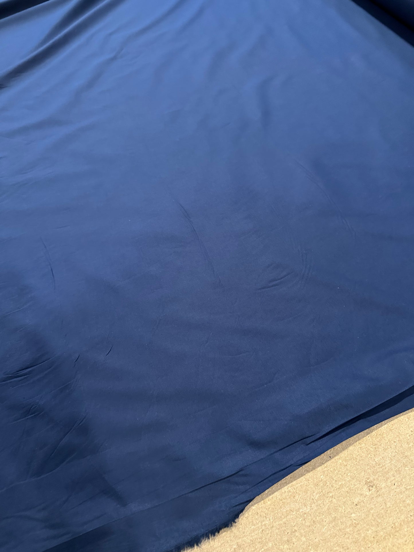 Poplin stretch Bleu Marine