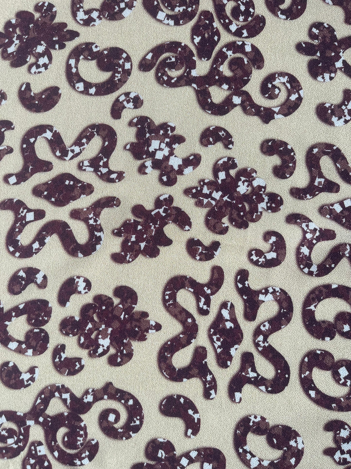 ATILLA 037 crêpe viscose ornamental print