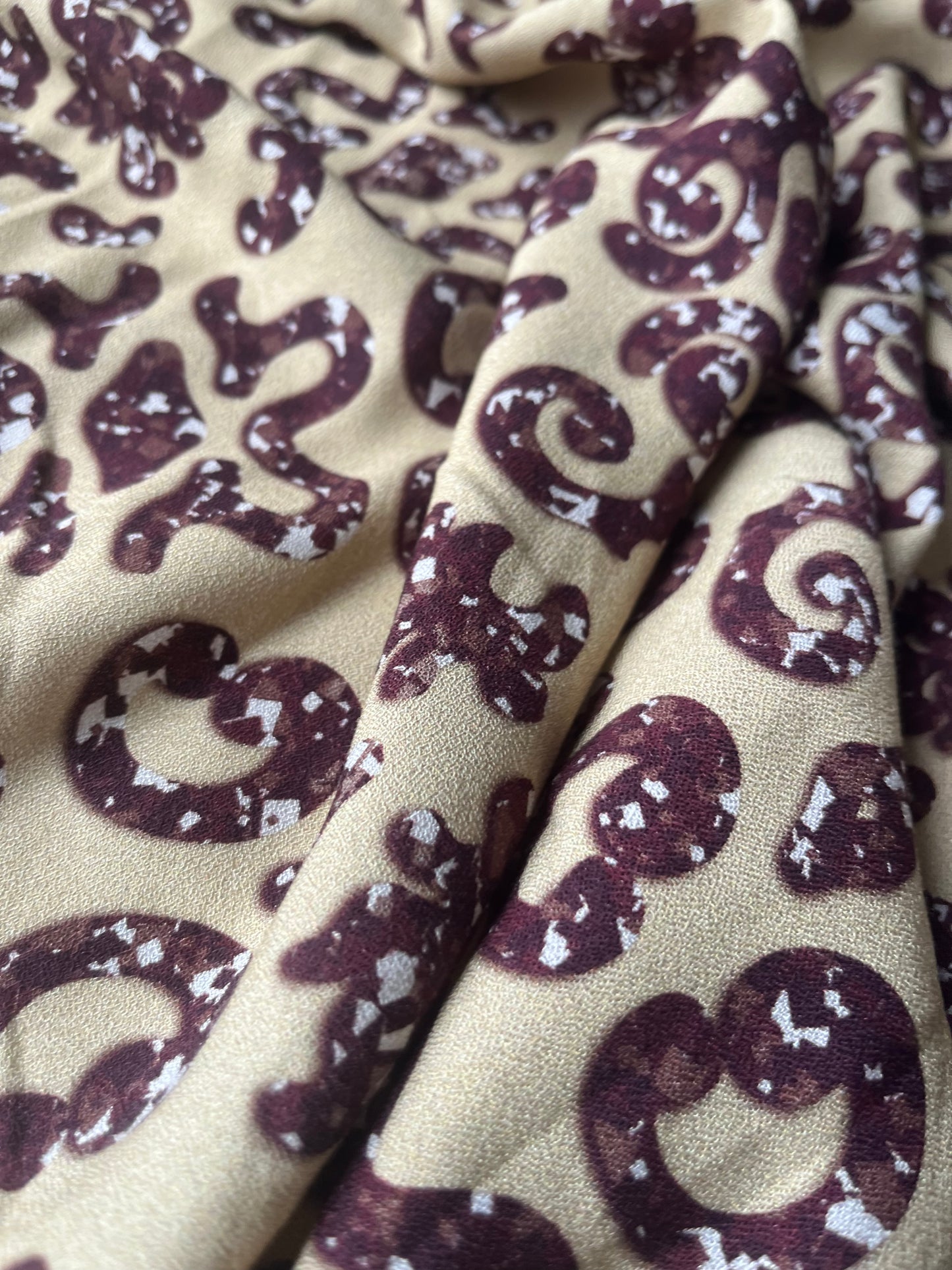 ATILLA 037 crêpe viscose ornamental print
