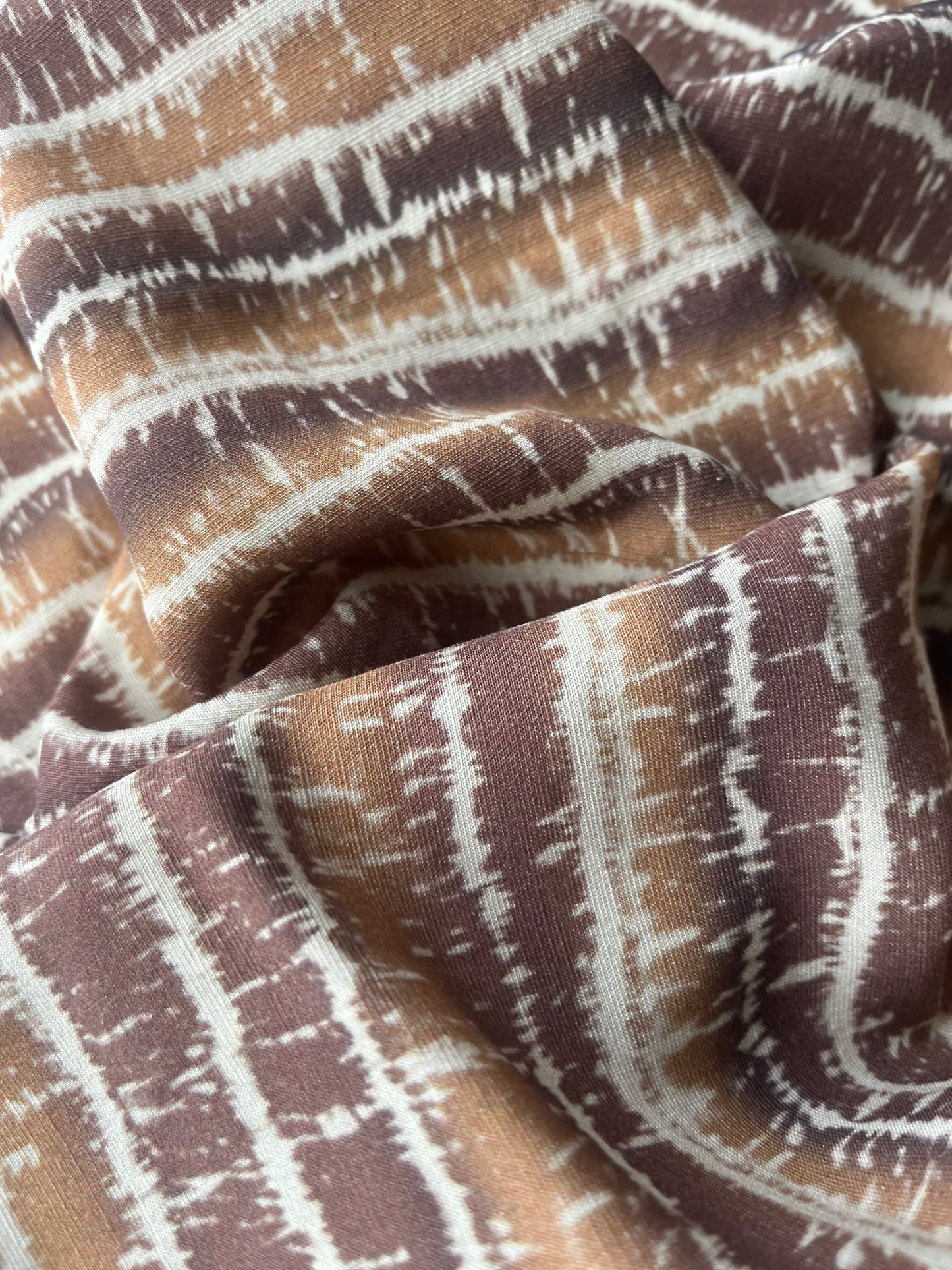 ATILLA 040 slub viscose linen digital stripes