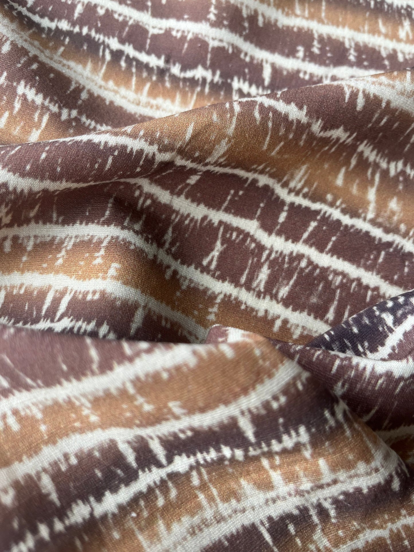 ATILLA 040 slub viscose linen digital stripes
