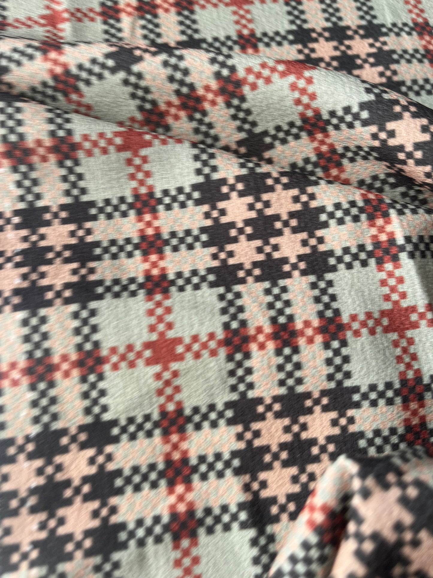 ATILLA 042 heavy crêpe with checkered print