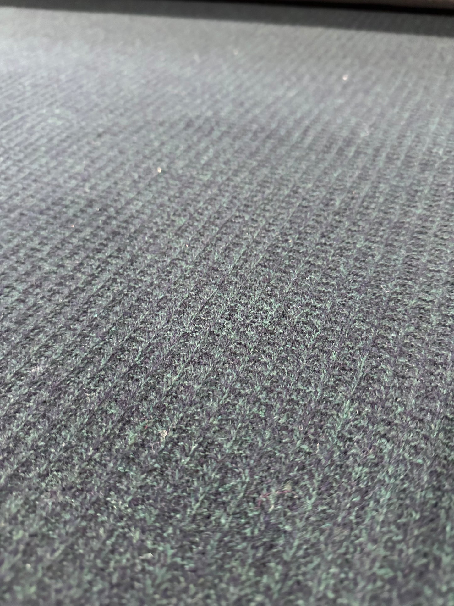 Flip side 440 wool jersey cable structure double face Emerald/Grey