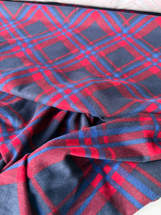 TOTO 018 heavy cotton jersey diagonal checks