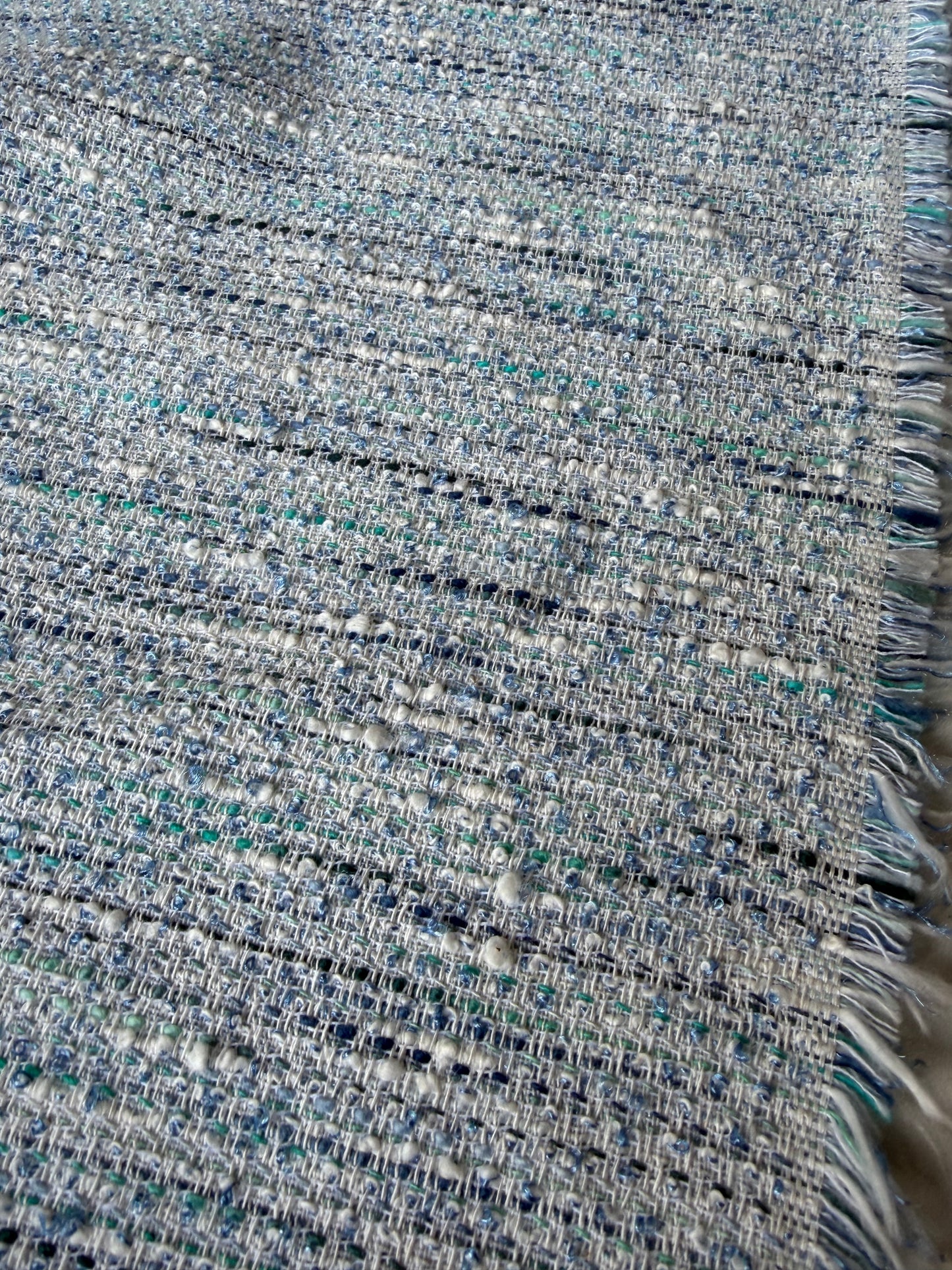 TOTO 023 cotton tweed Chanel style light blue