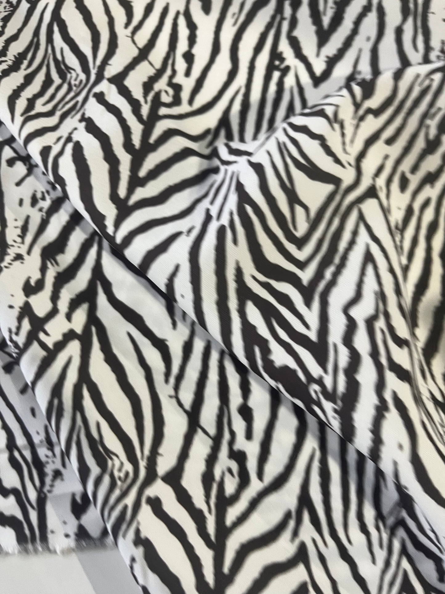 BACCHUS 008 silky satin zebra print