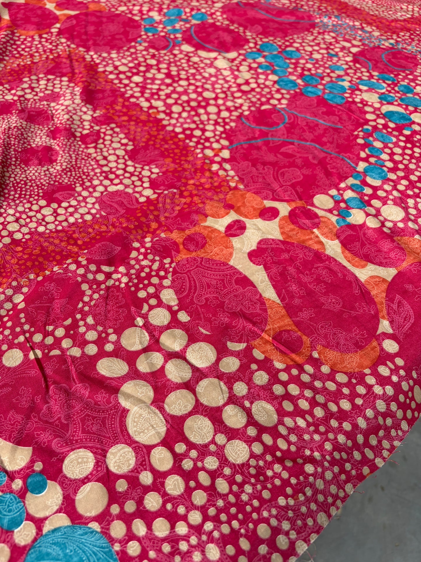 PAZZO 028 cotton voile red print
