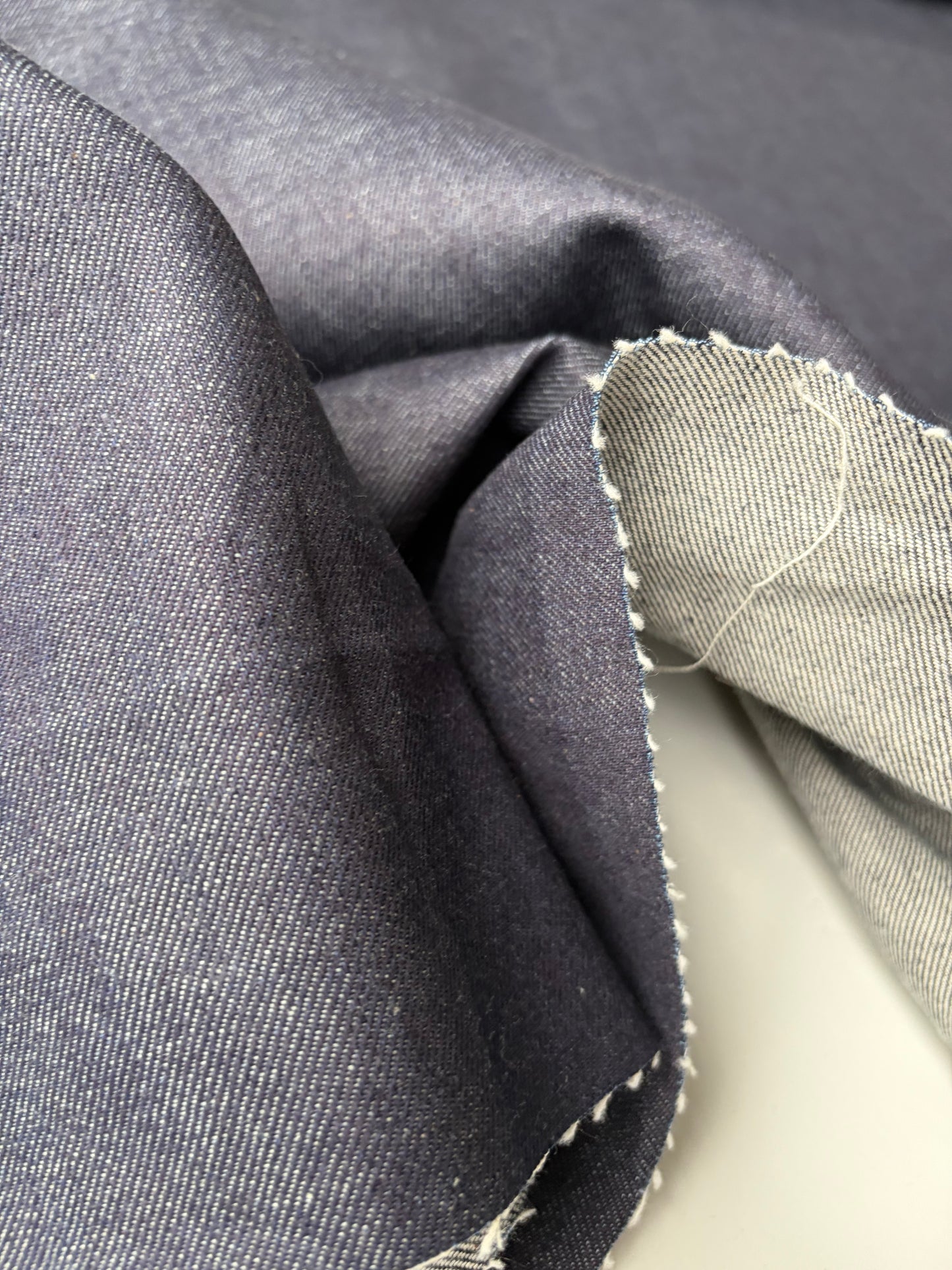 DENIM DROP 210 heavy denim indigo no stretch