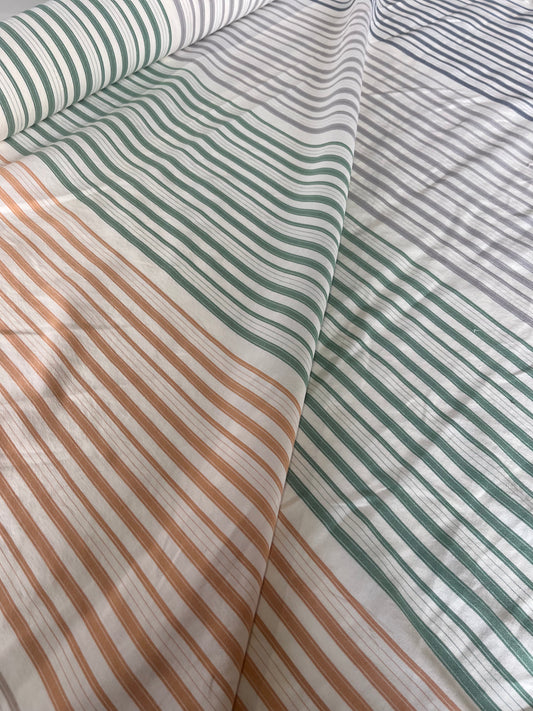 GARRY 021 cotton stretch stripe patchwork