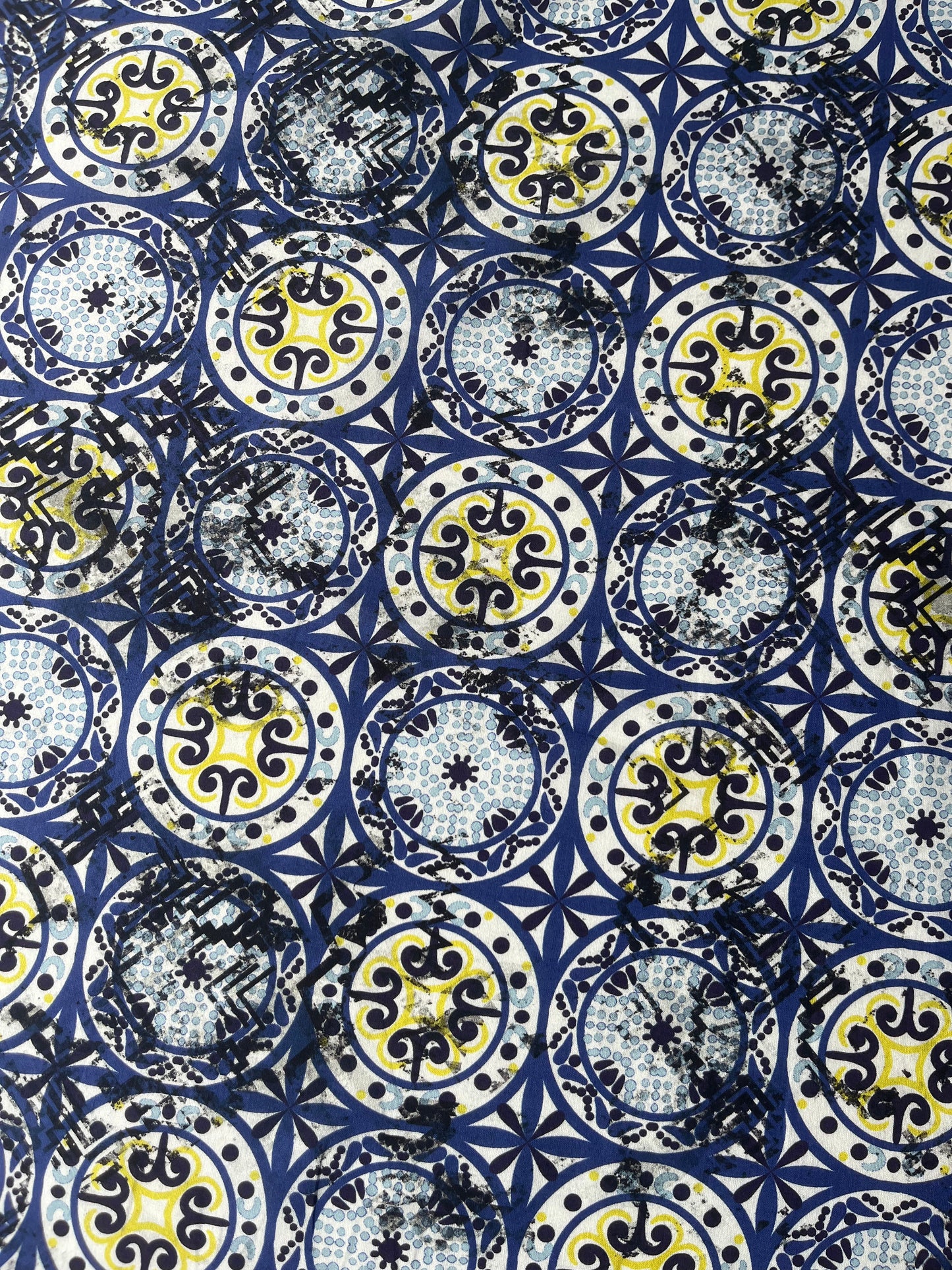 BACCHUS 027 cotton voile portugese tiles