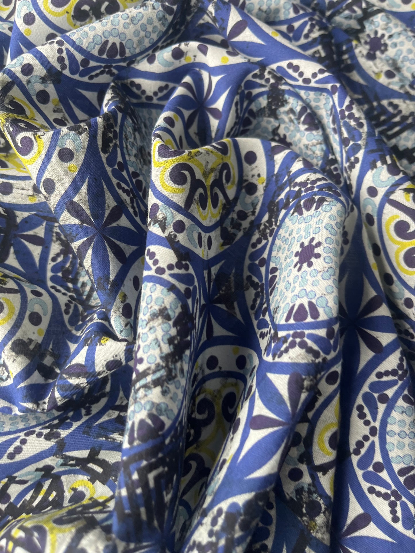 BACCHUS 027 cotton voile portugese tiles