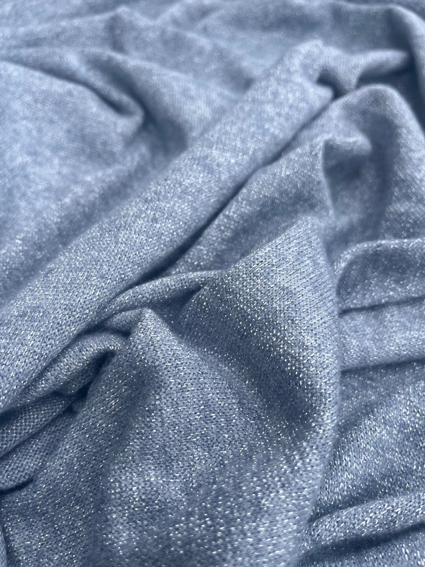 Blandine 017 soft jersey lurex silver grey