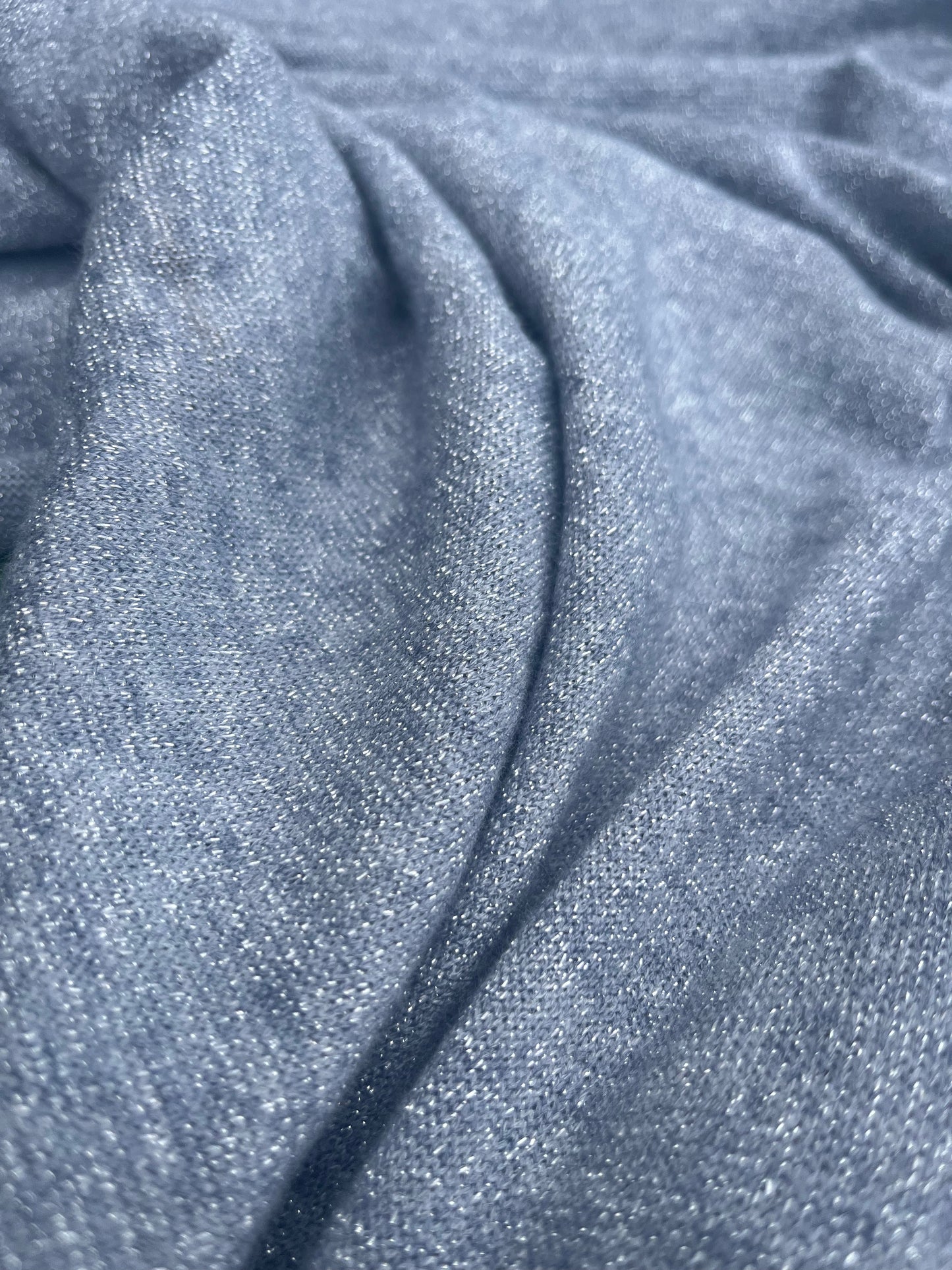 Blandine 017 soft jersey lurex silver grey