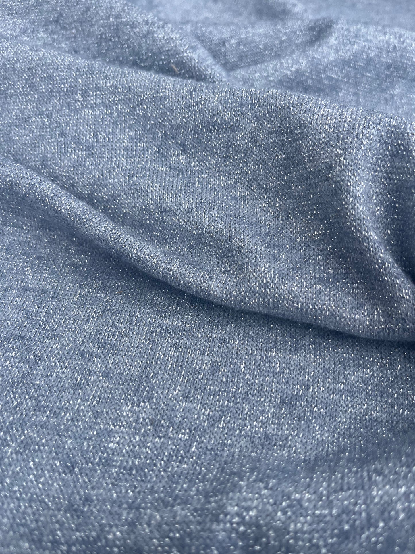 Blandine 017 soft jersey lurex silver grey