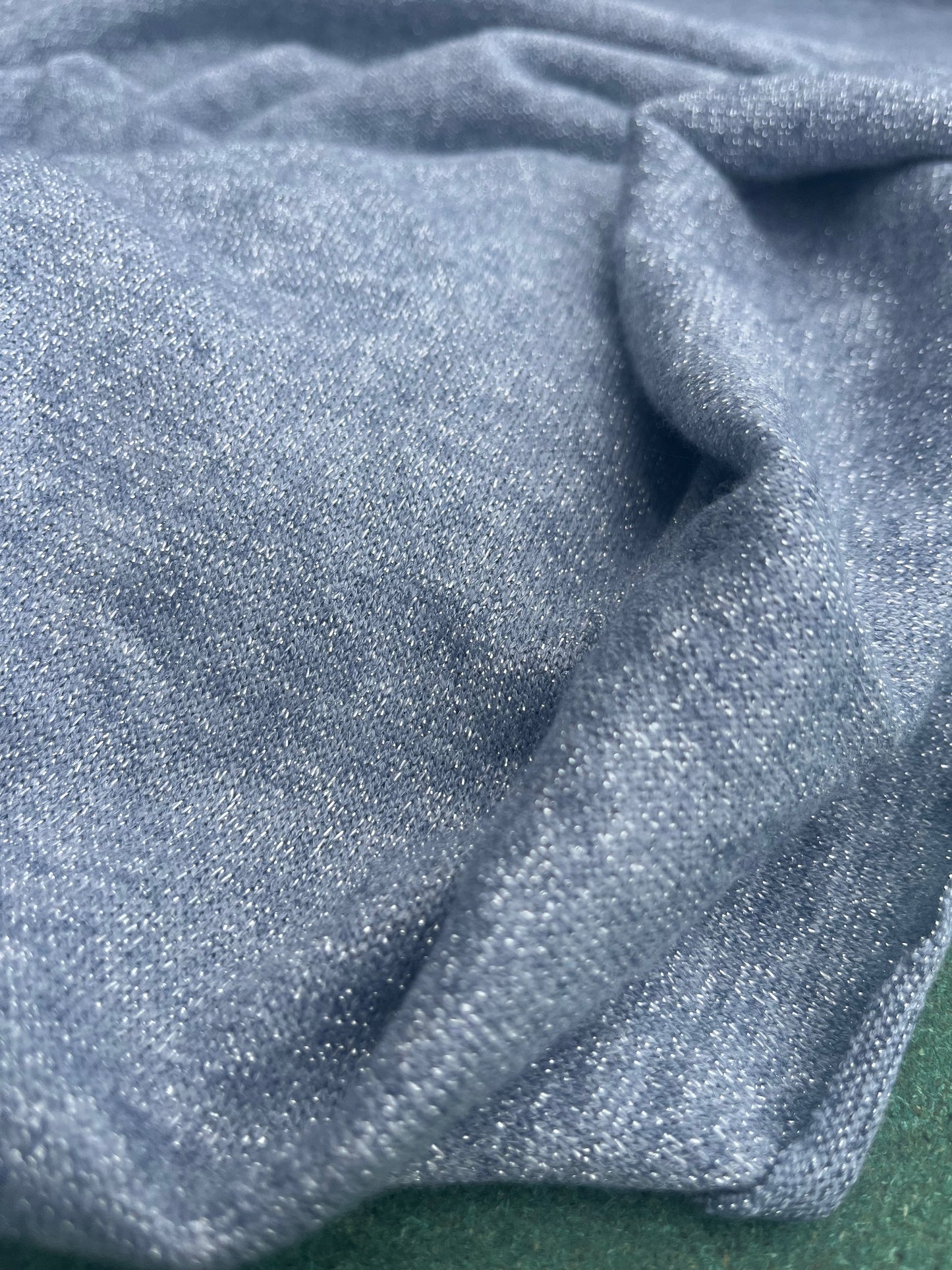 Blandine 017 soft jersey lurex silver grey