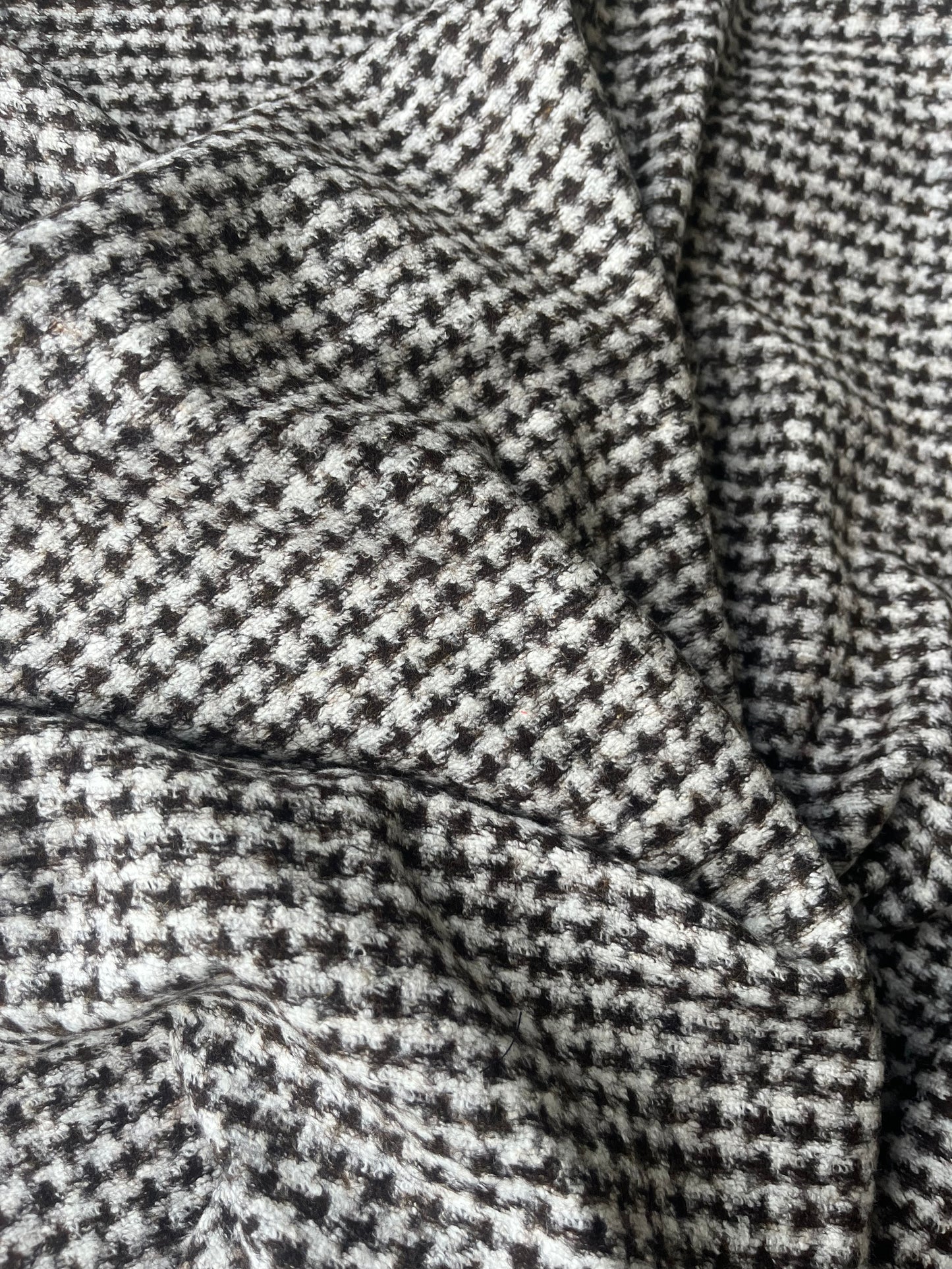 PABLO 007 Wool jersey pied de poule brown/grey