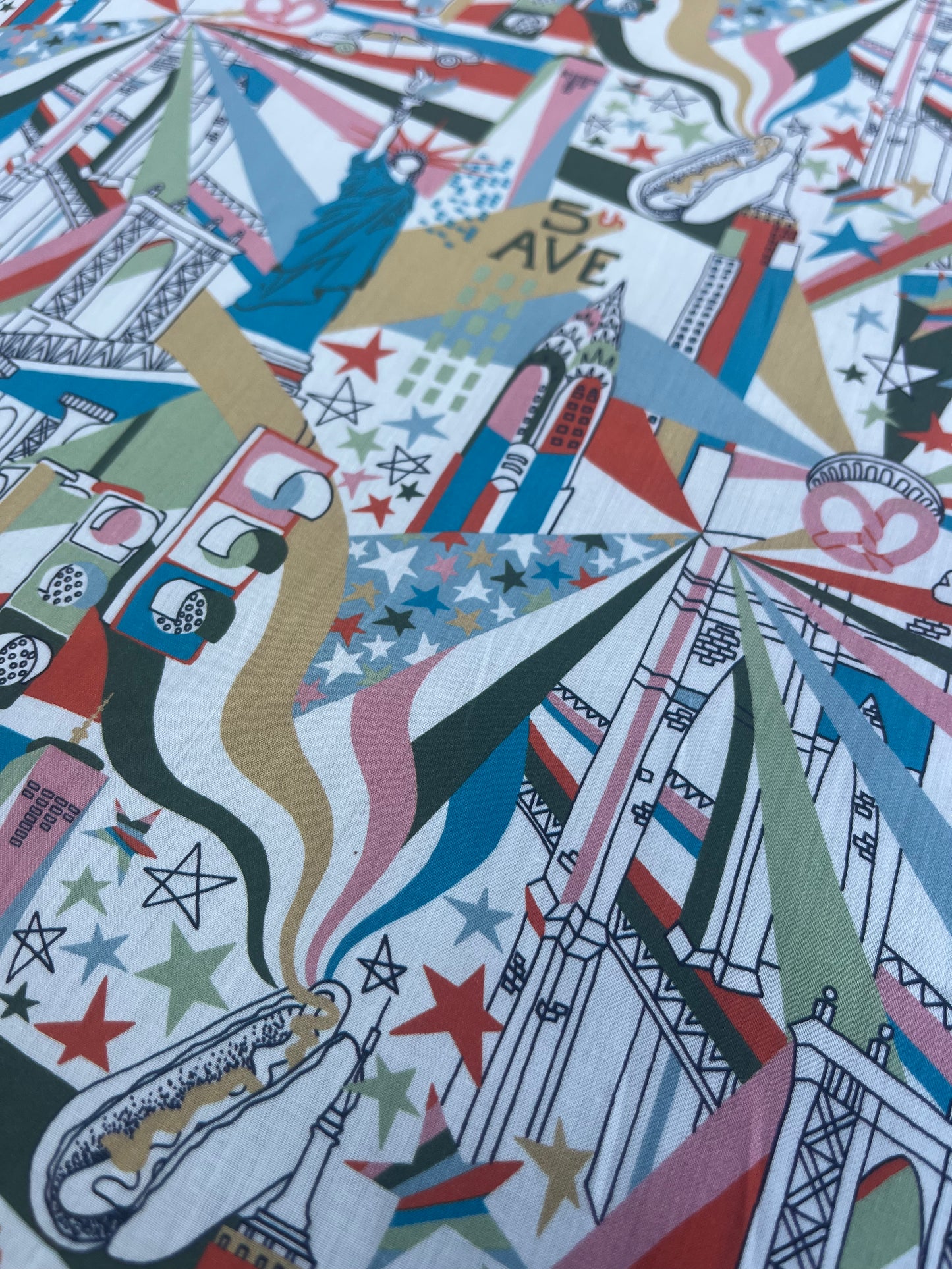 Blandine 028 poplin print "New York"