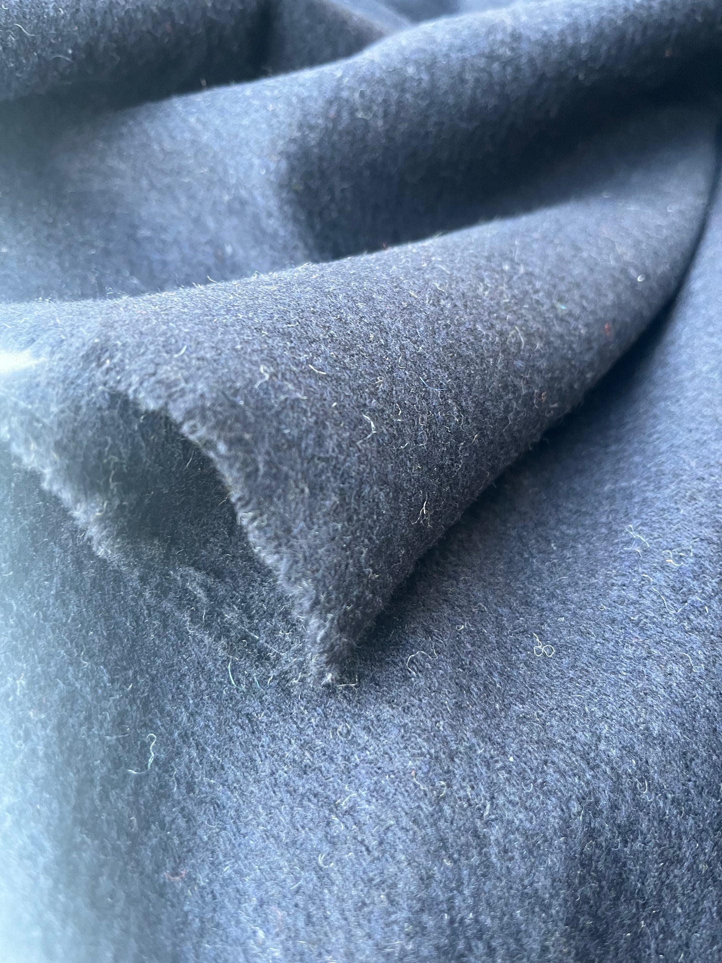 PABLO 017 structured wool caban navy