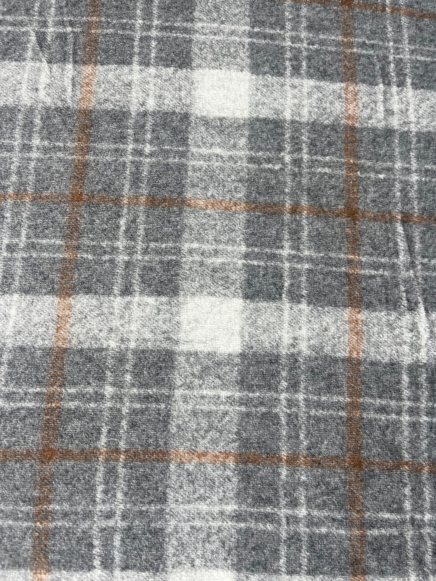 PABLO 021 heavy wool check grey/brown check