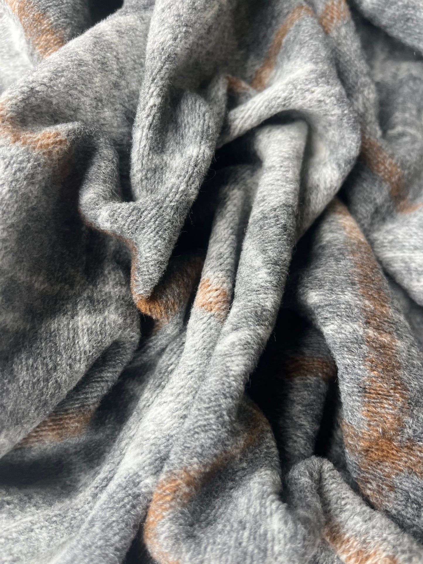 PABLO 021 heavy wool check grey/brown check
