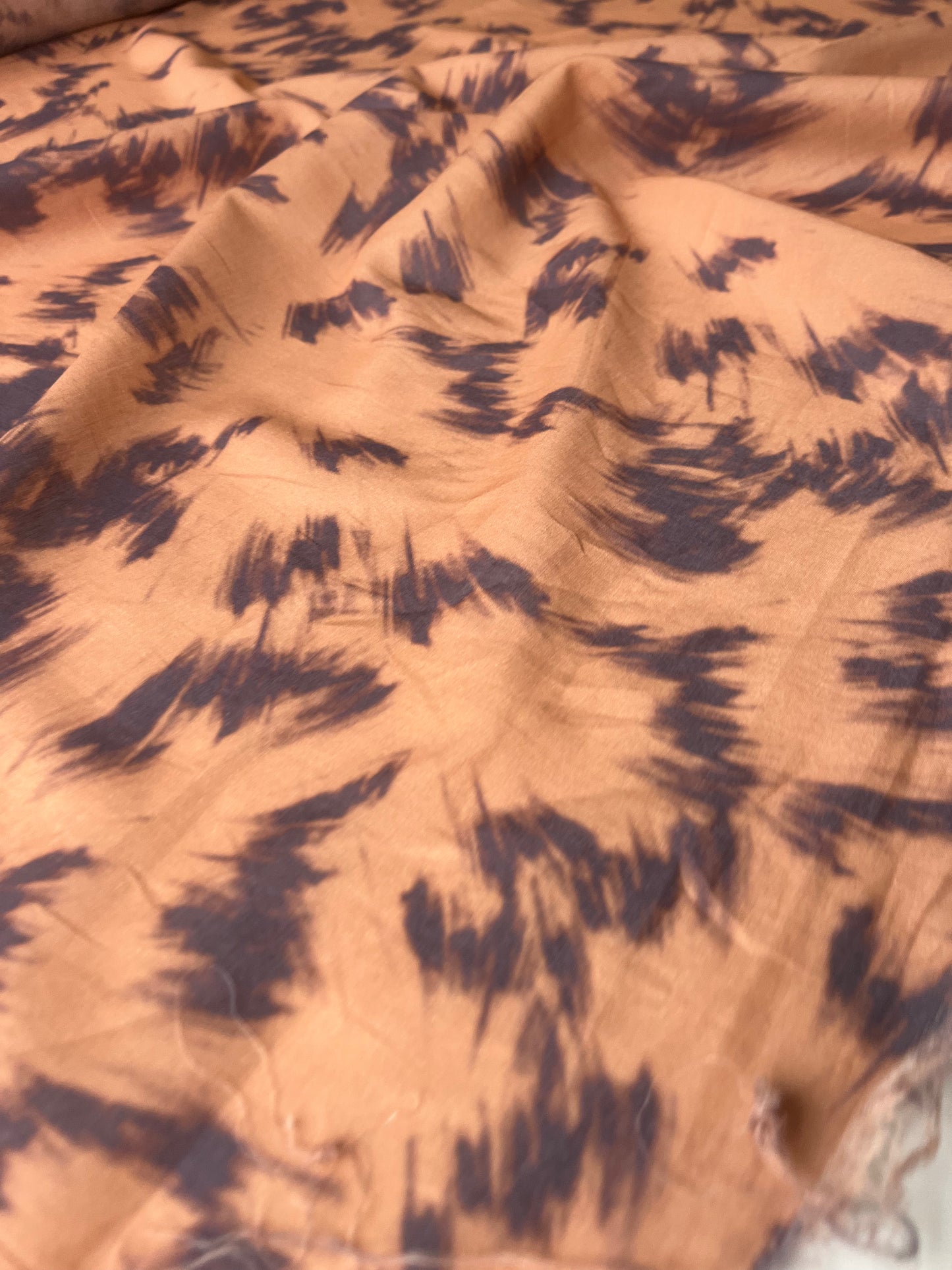 MAYA 009 cotton voile brush strokes