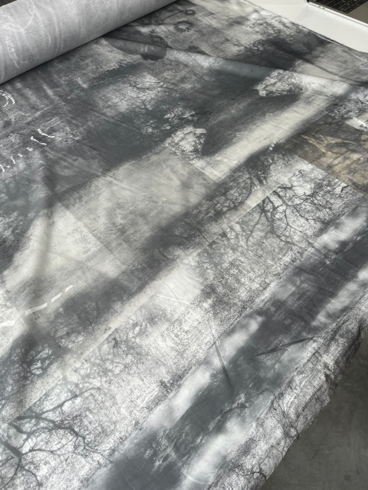 MAYA 011 cotton voile patchwork landscape