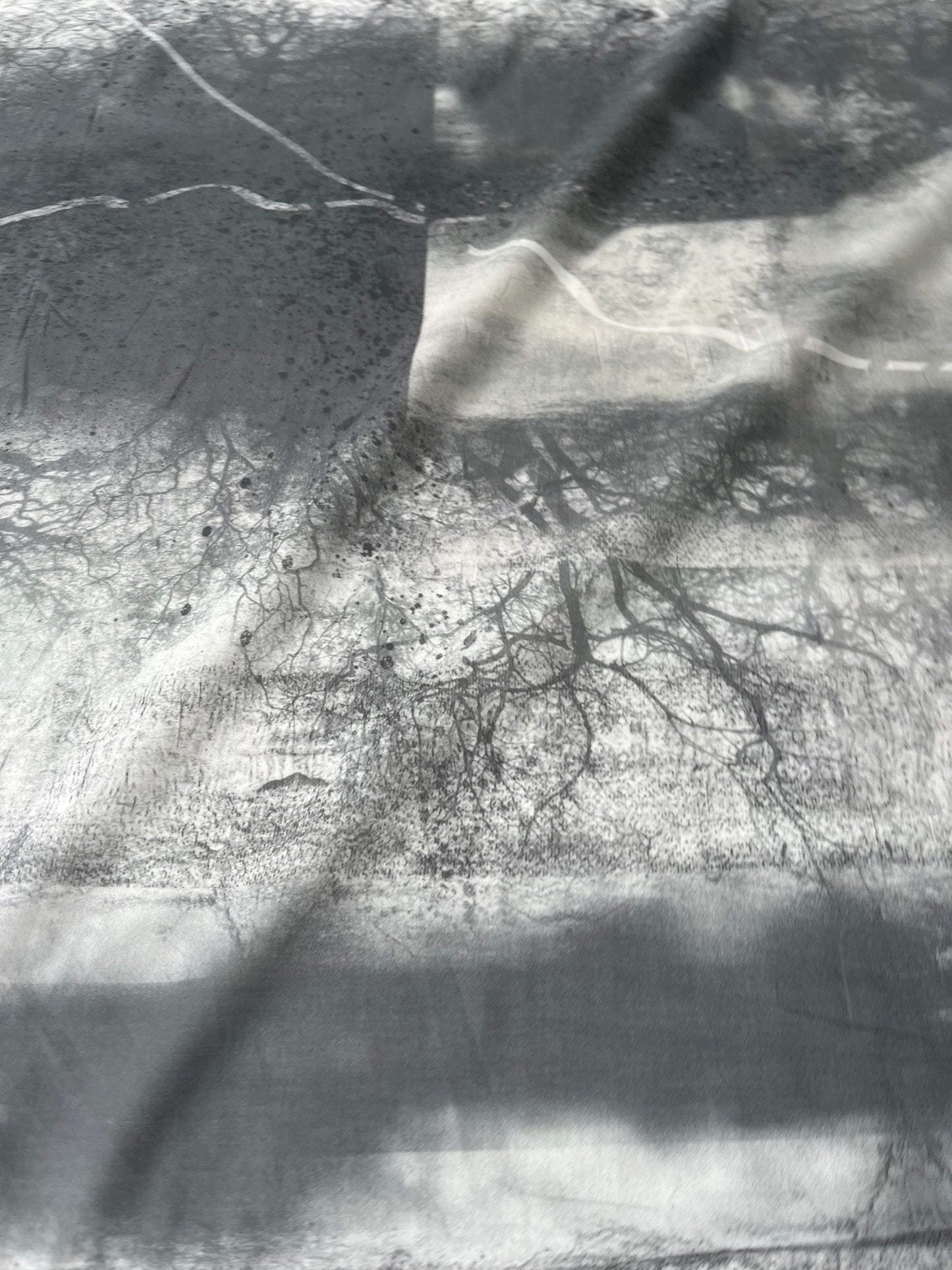 MAYA 011 cotton voile patchwork landscape