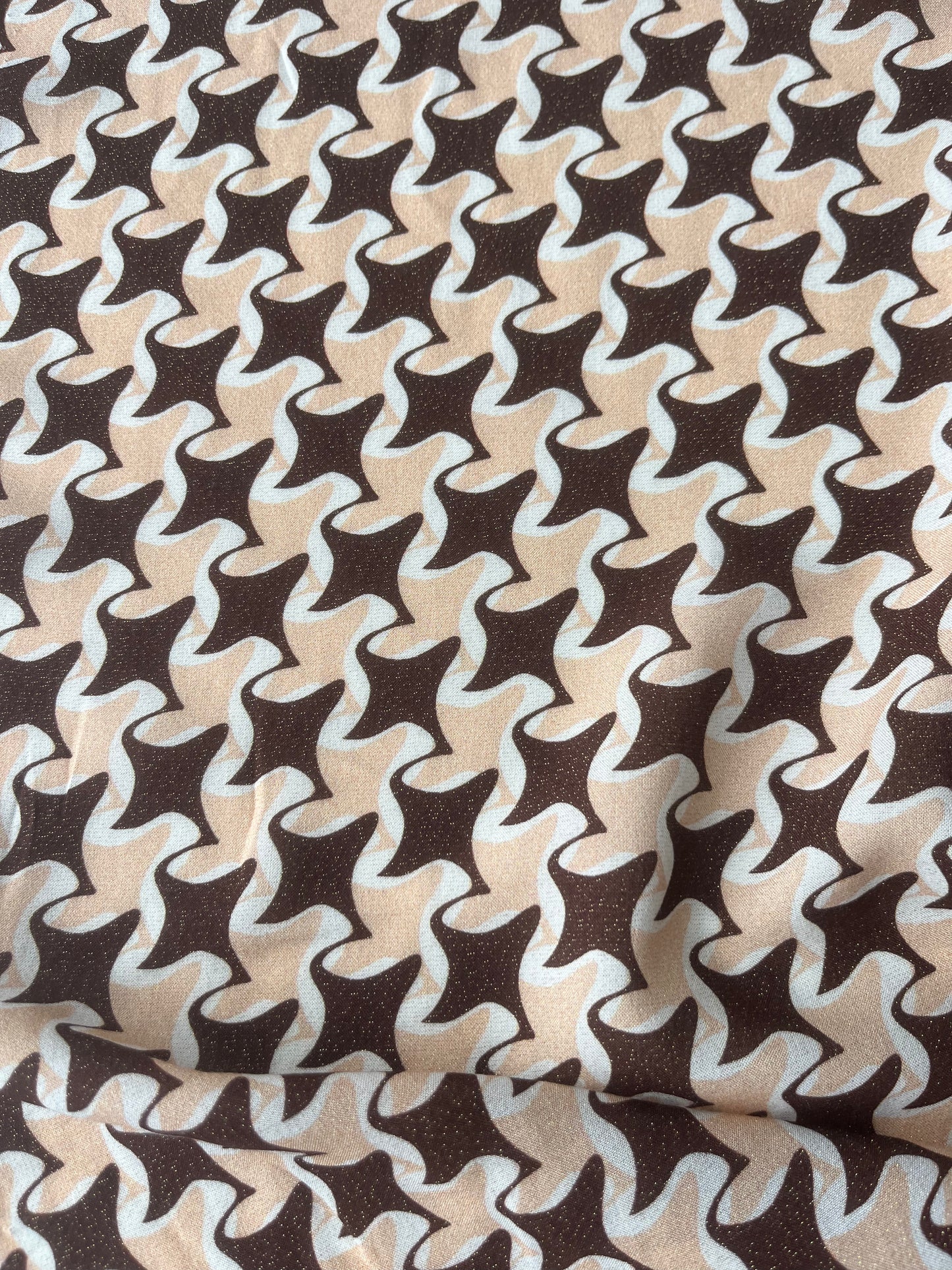 MAYA 012 viscose lurex abstract houndstooth