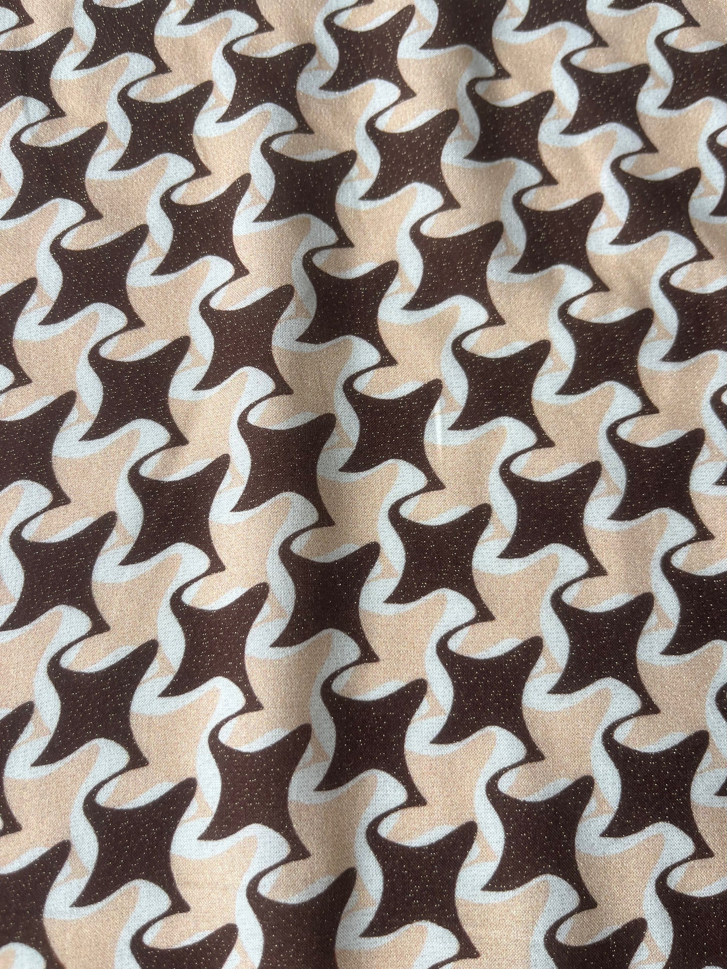 MAYA 012 viscose lurex abstract houndstooth
