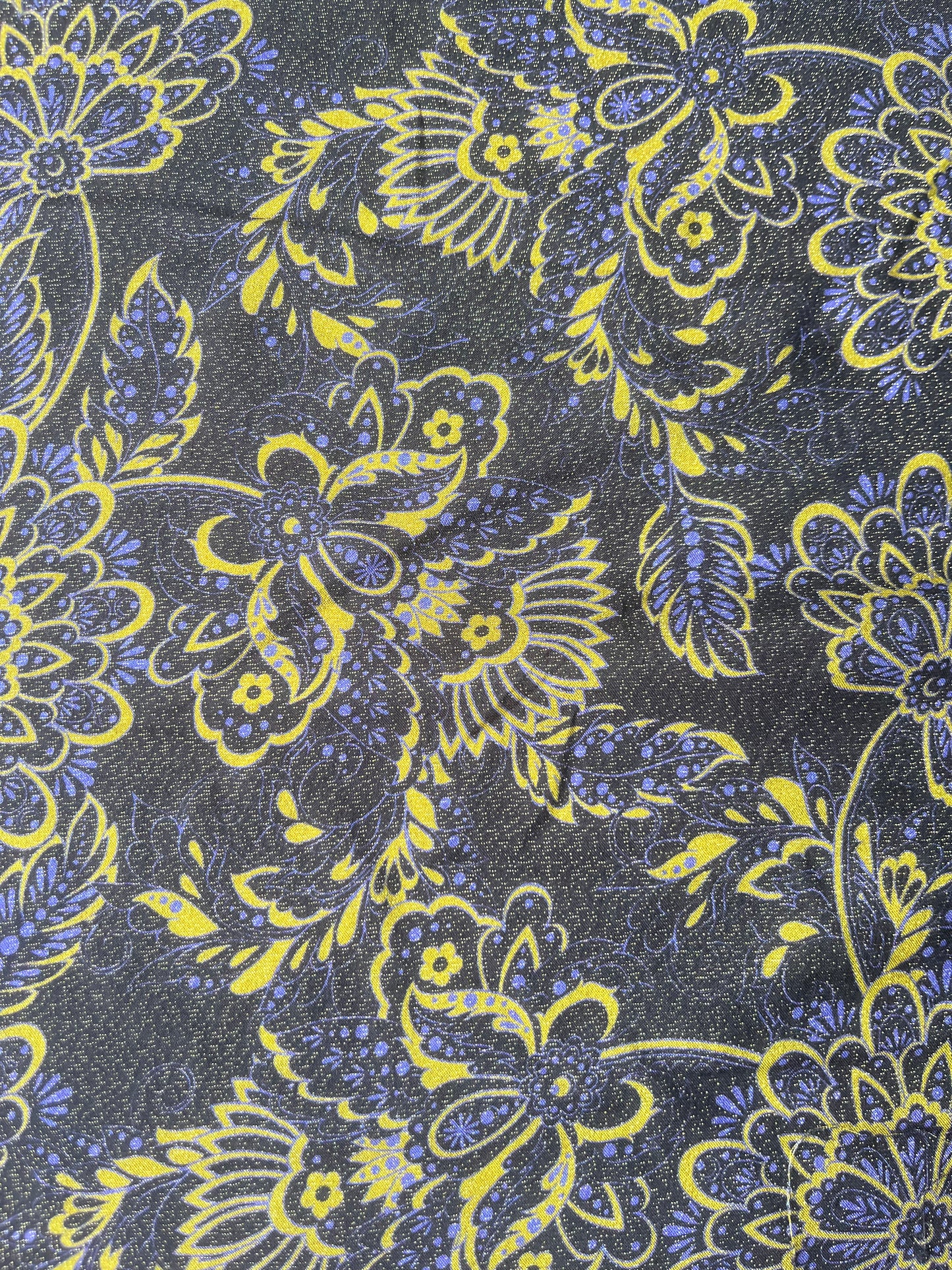 MAYA 013 viscose lurex Jacobean flowers