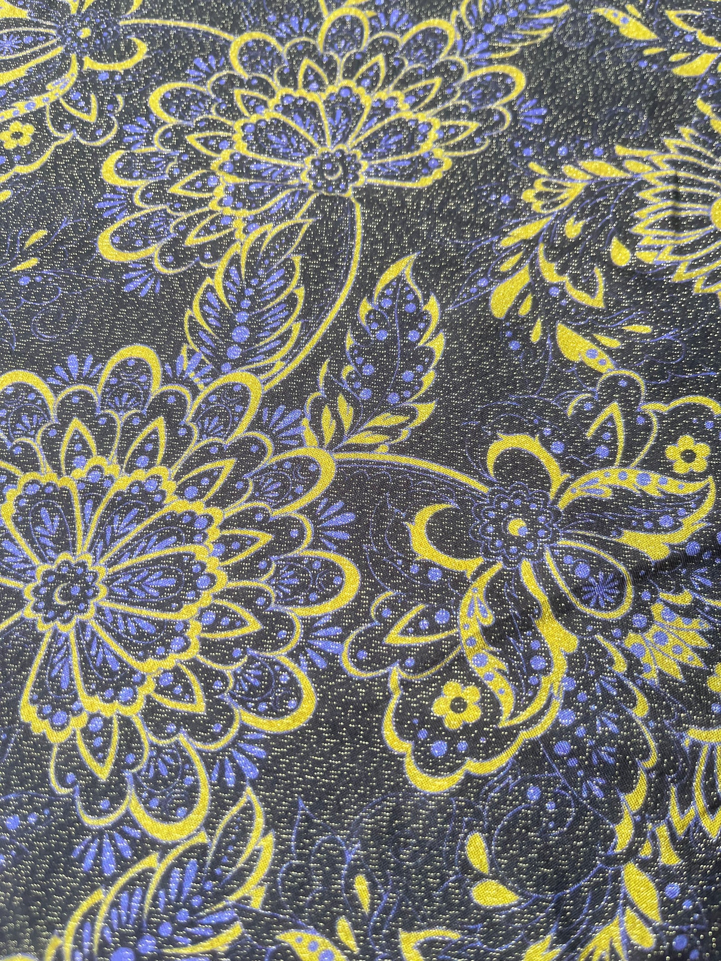 MAYA 013 viscose lurex Jacobean flowers