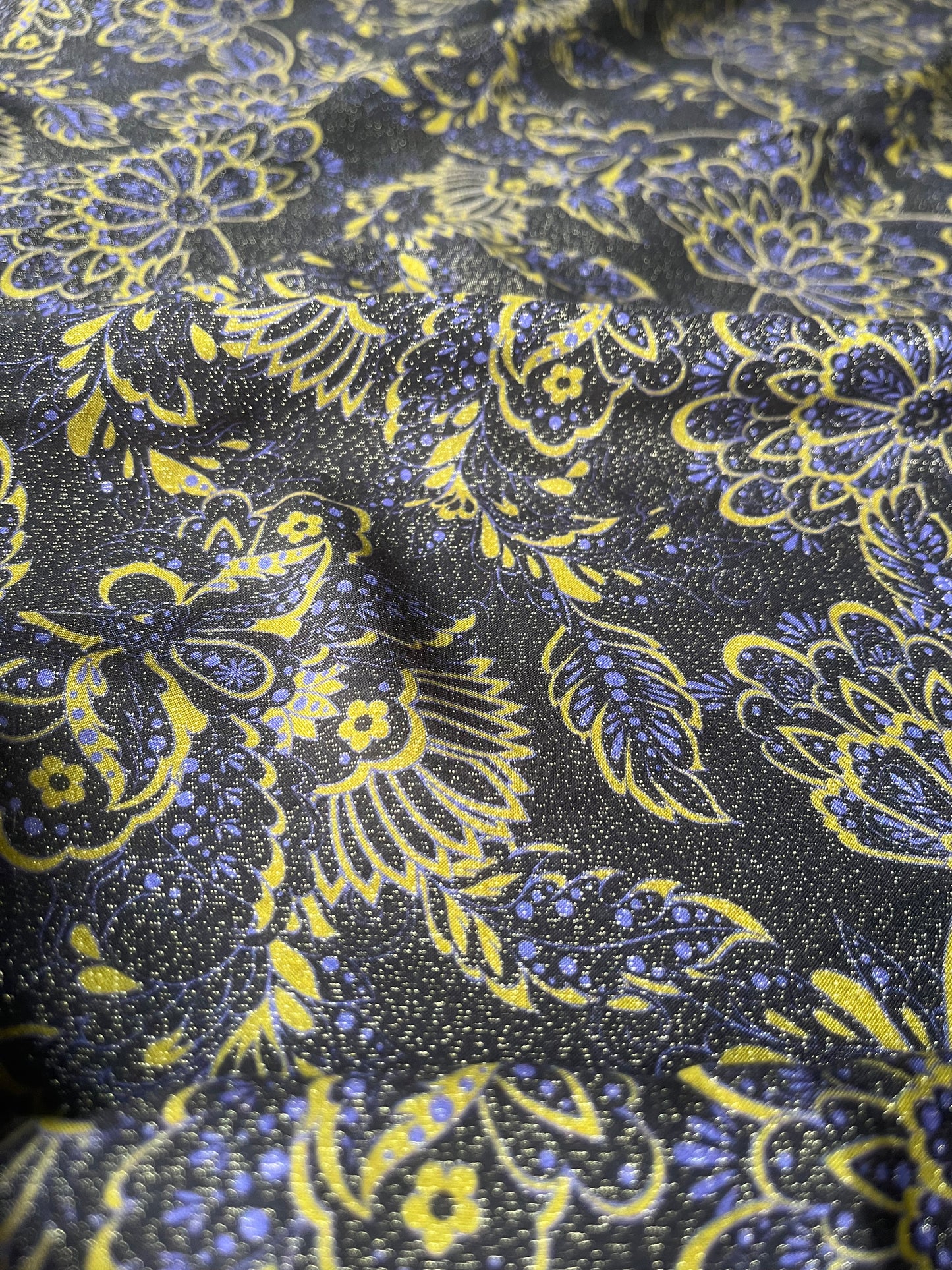 MAYA 013 viscose lurex Jacobean flowers