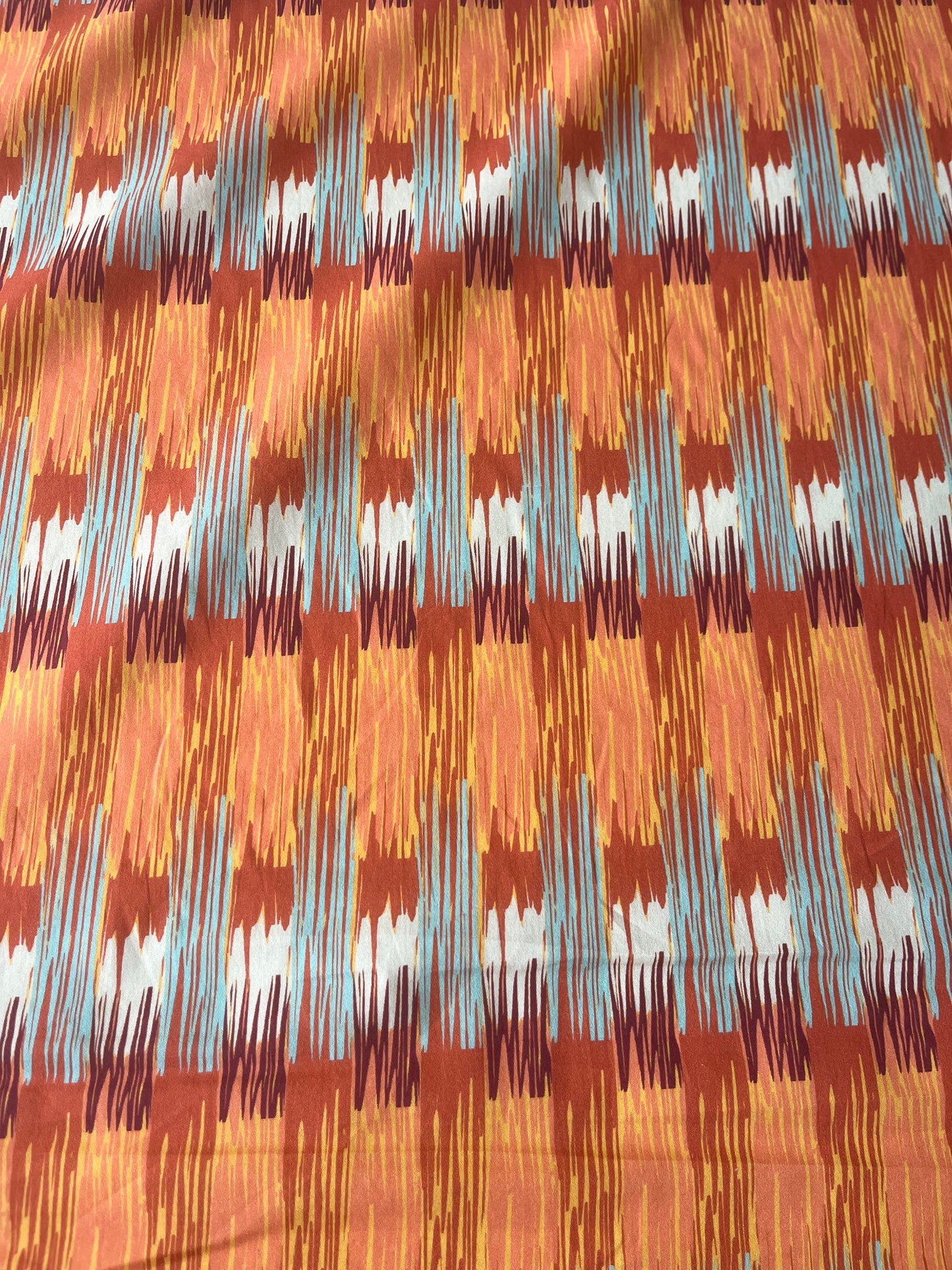 MAYA 017 silky poplin abstract ikat