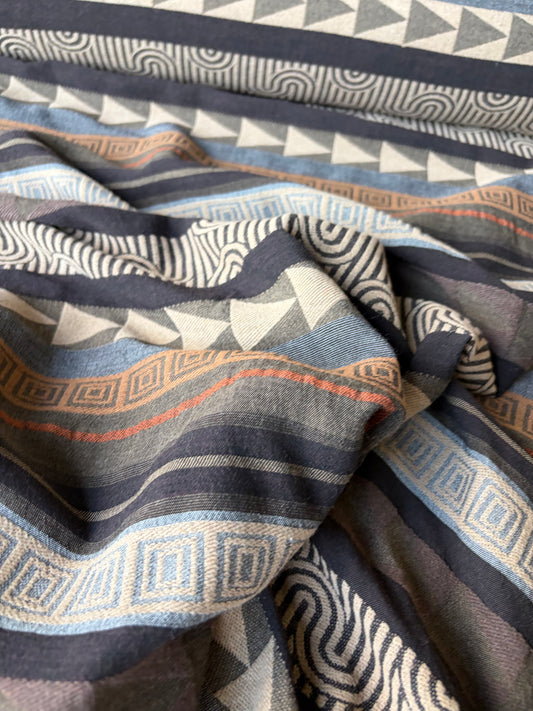 CELIA 058 light cotton jacquard ethnical design