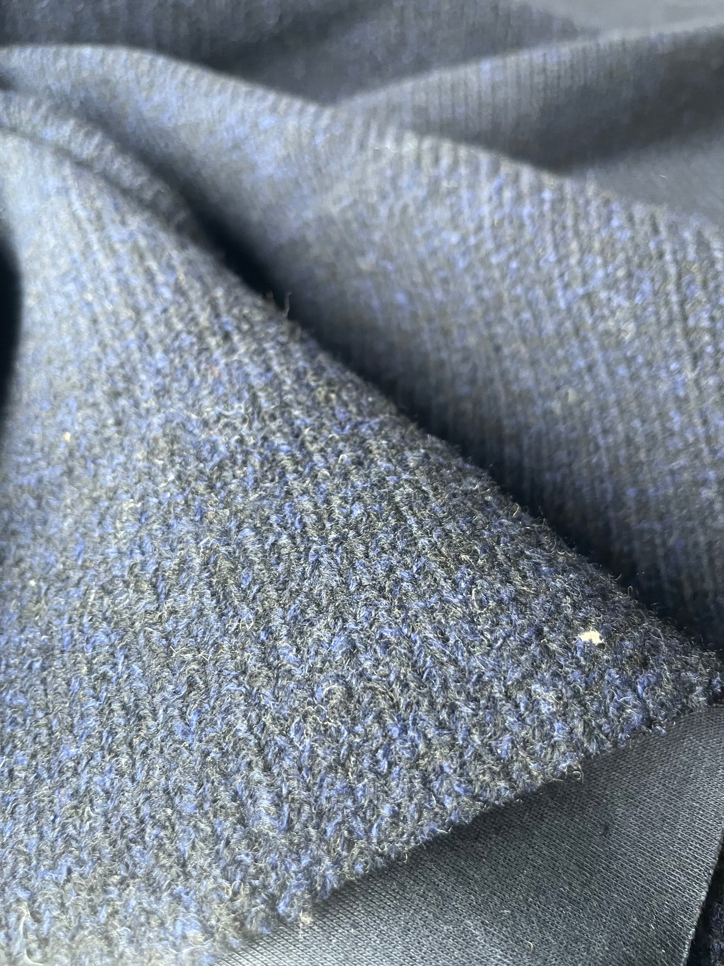 WOOLY 625 double face wool/scuba navy