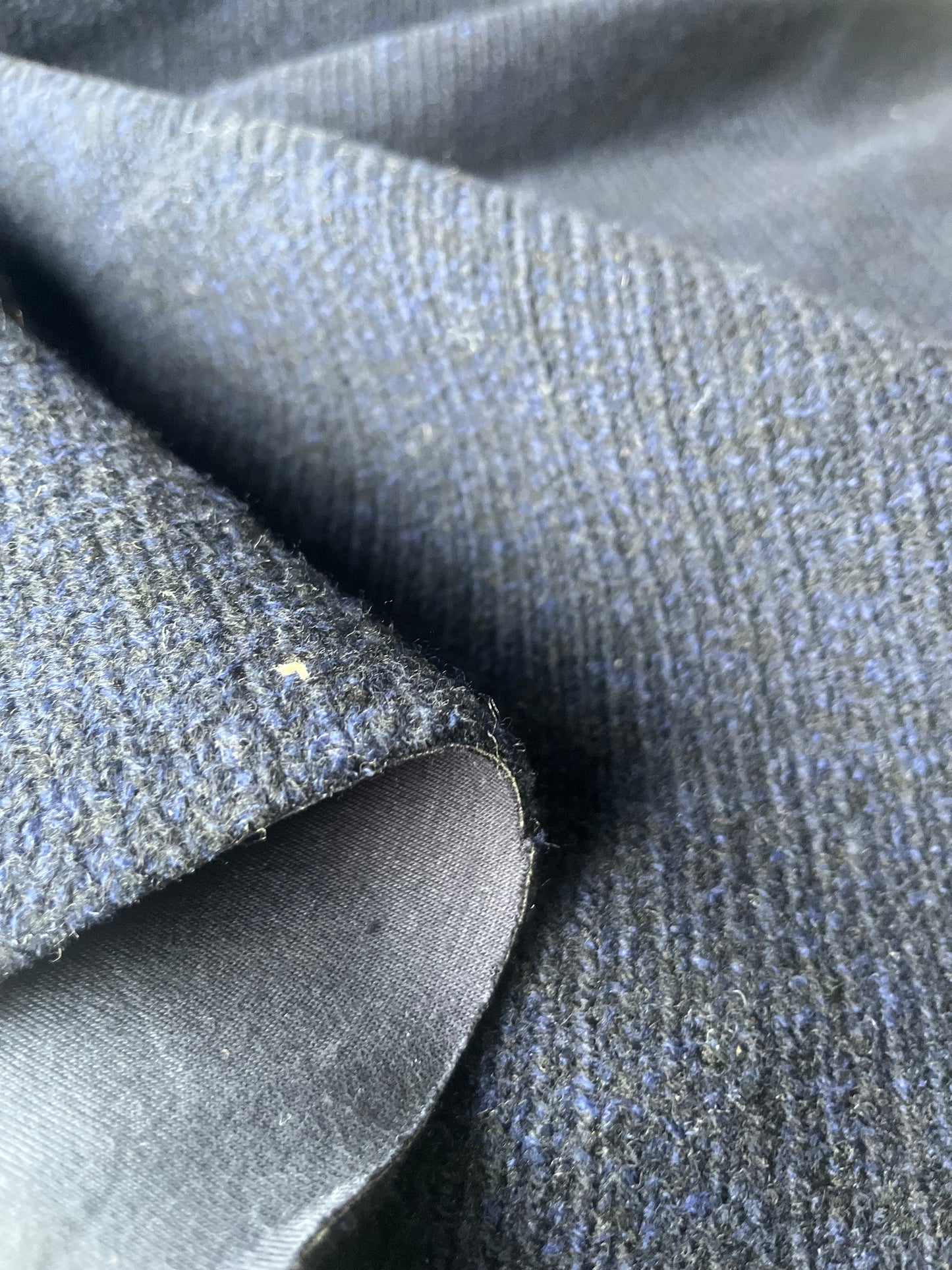 WOOLY 625 double face wool/scuba navy