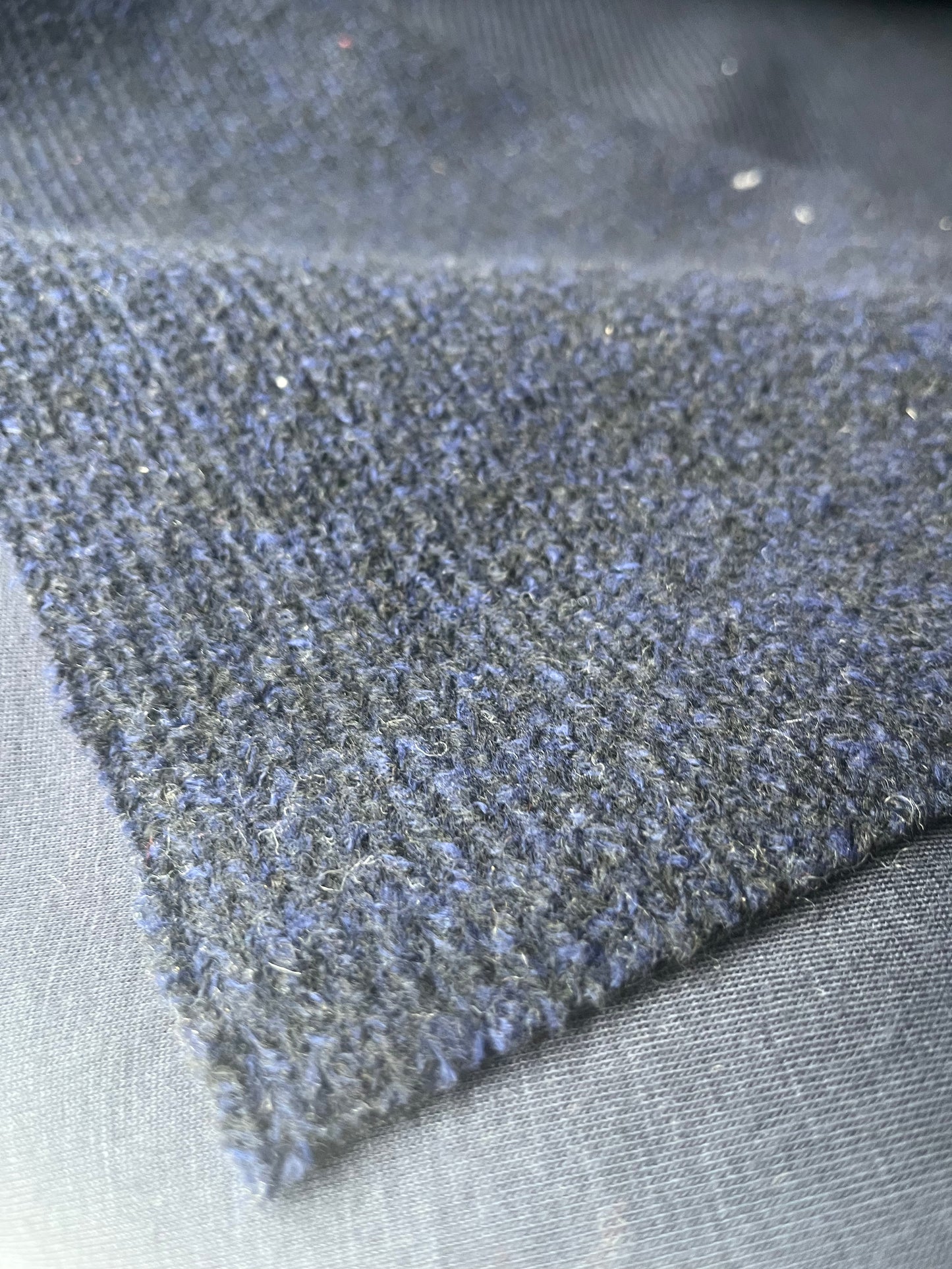 WOOLY 625 double face wool/scuba navy
