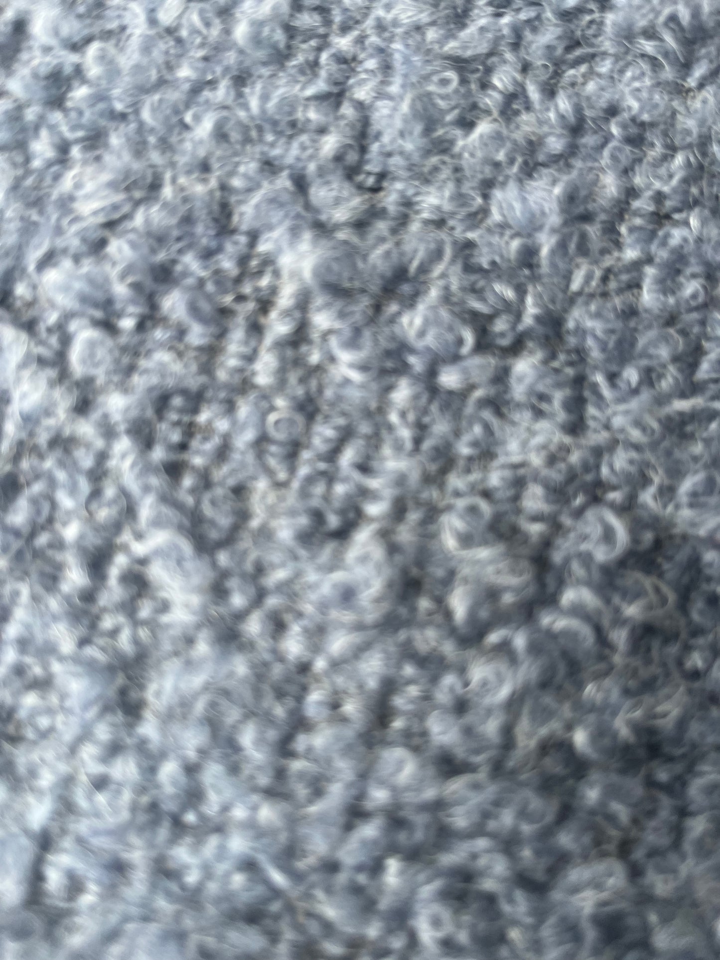 POLO 012 heavy bouclette coat fabric blue/grey