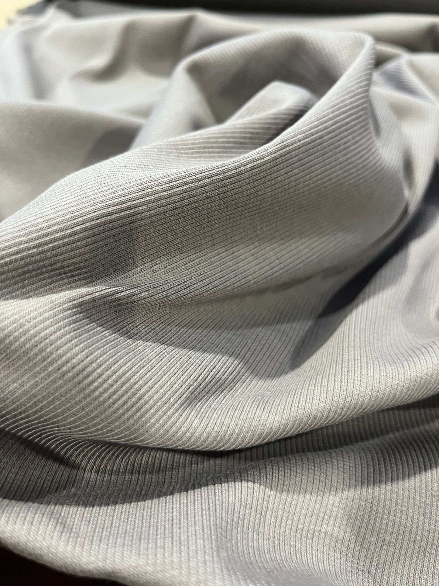 F02 RIB cotton elasthane stone