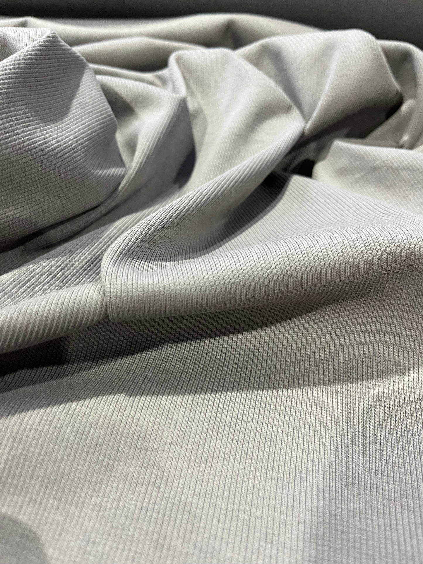 F02 RIB cotton elasthane stone