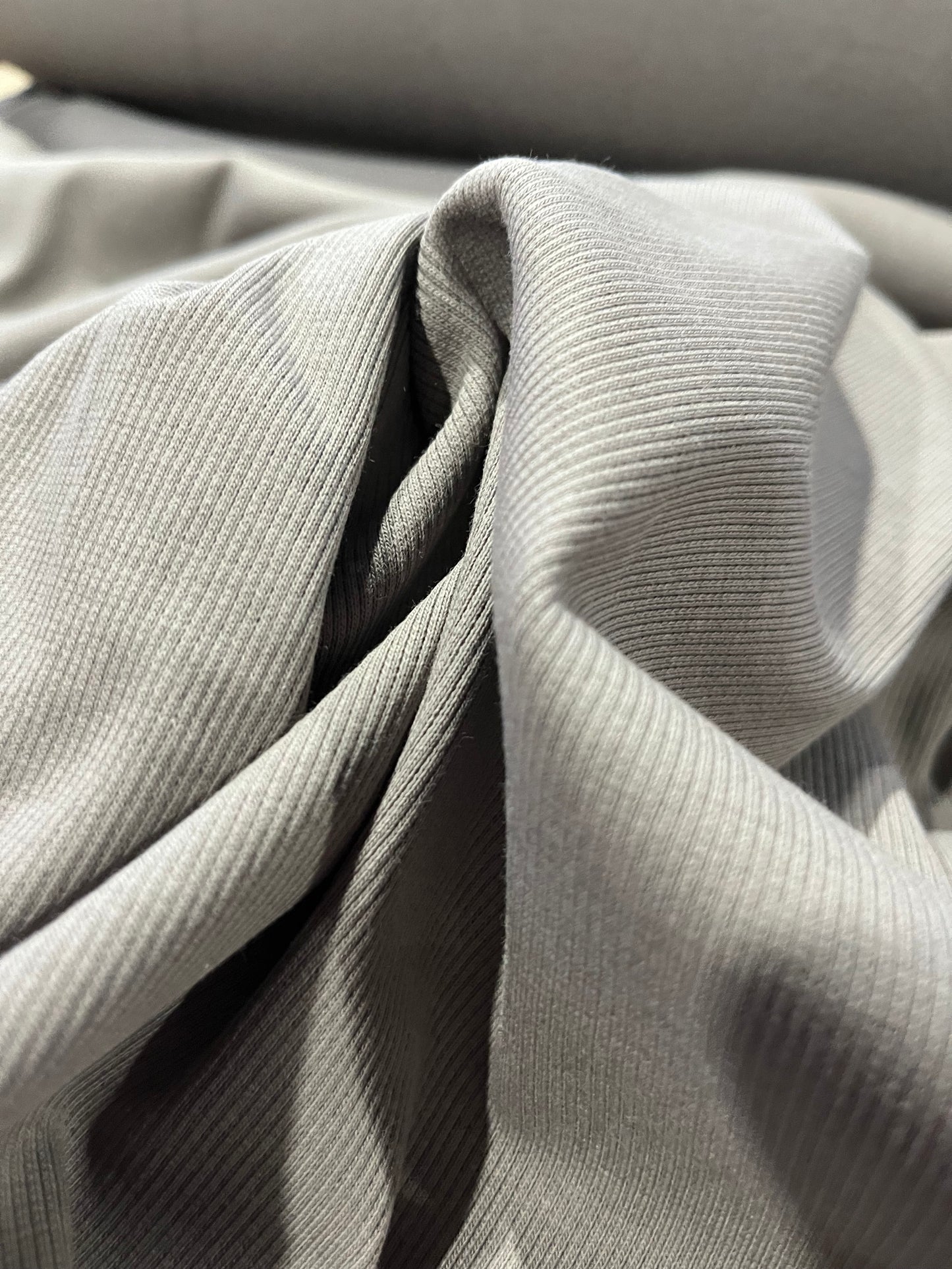 F02 RIB cotton elasthane stone