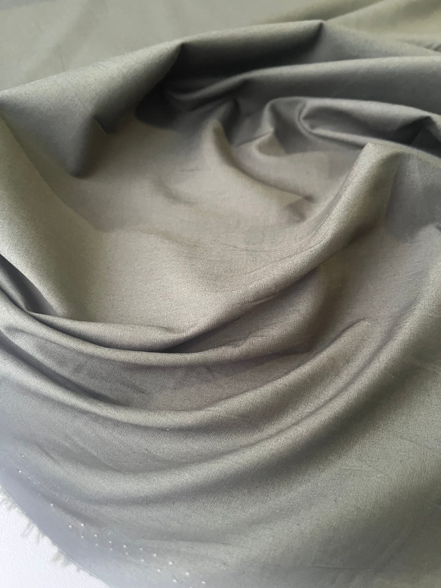 Poplin stretch prestige dark green