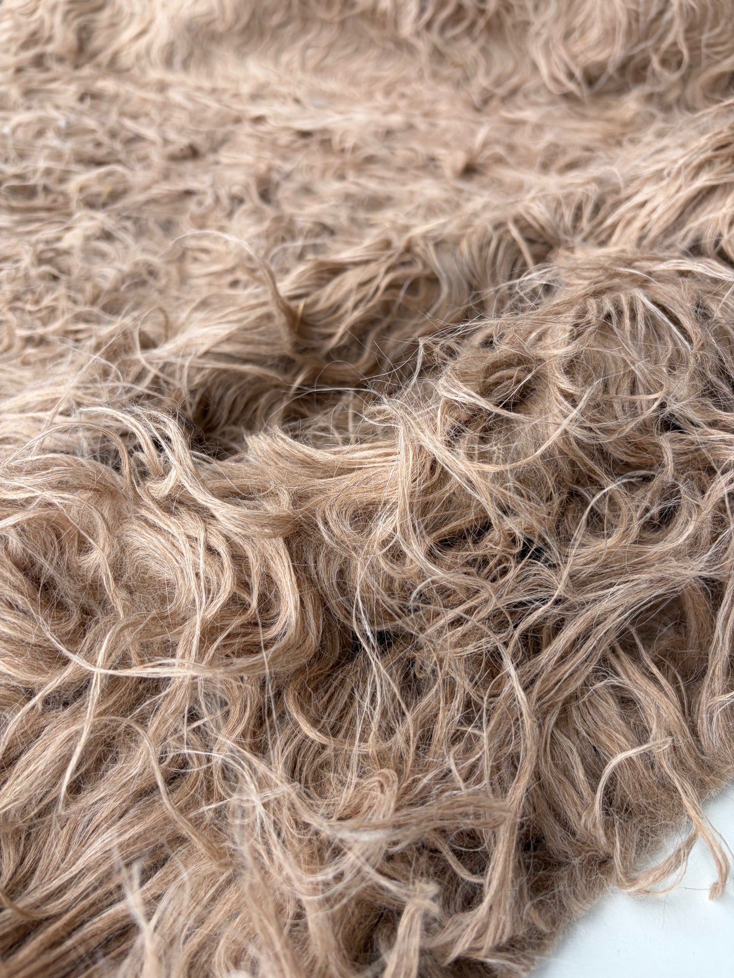 HOLLY 012 fake fur hairy woolen coat fabric