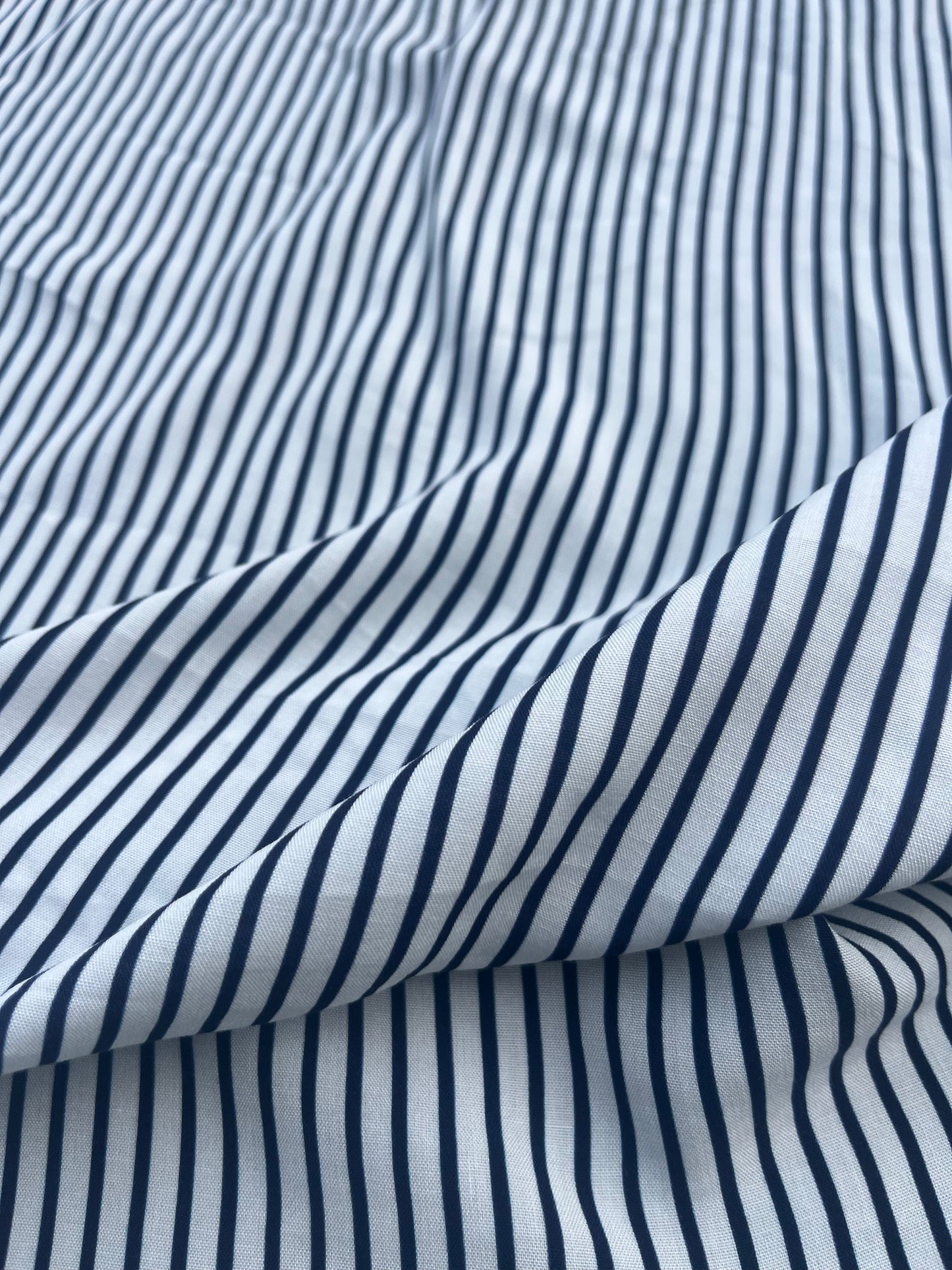 LC LANDRY 008 viscose white/navy stripes